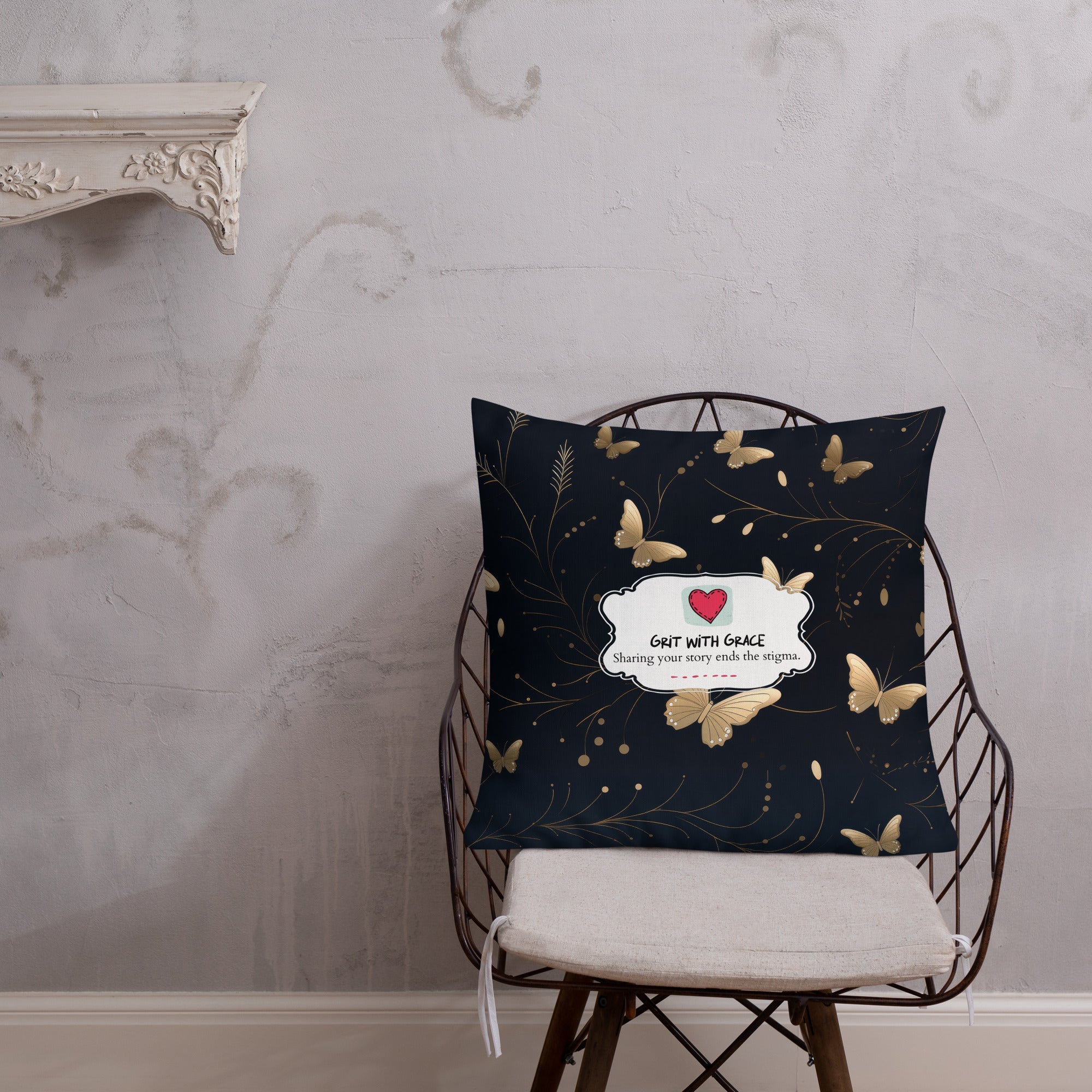 Butterfly Lover's Decorative Yet Comfortable Premium Pillow