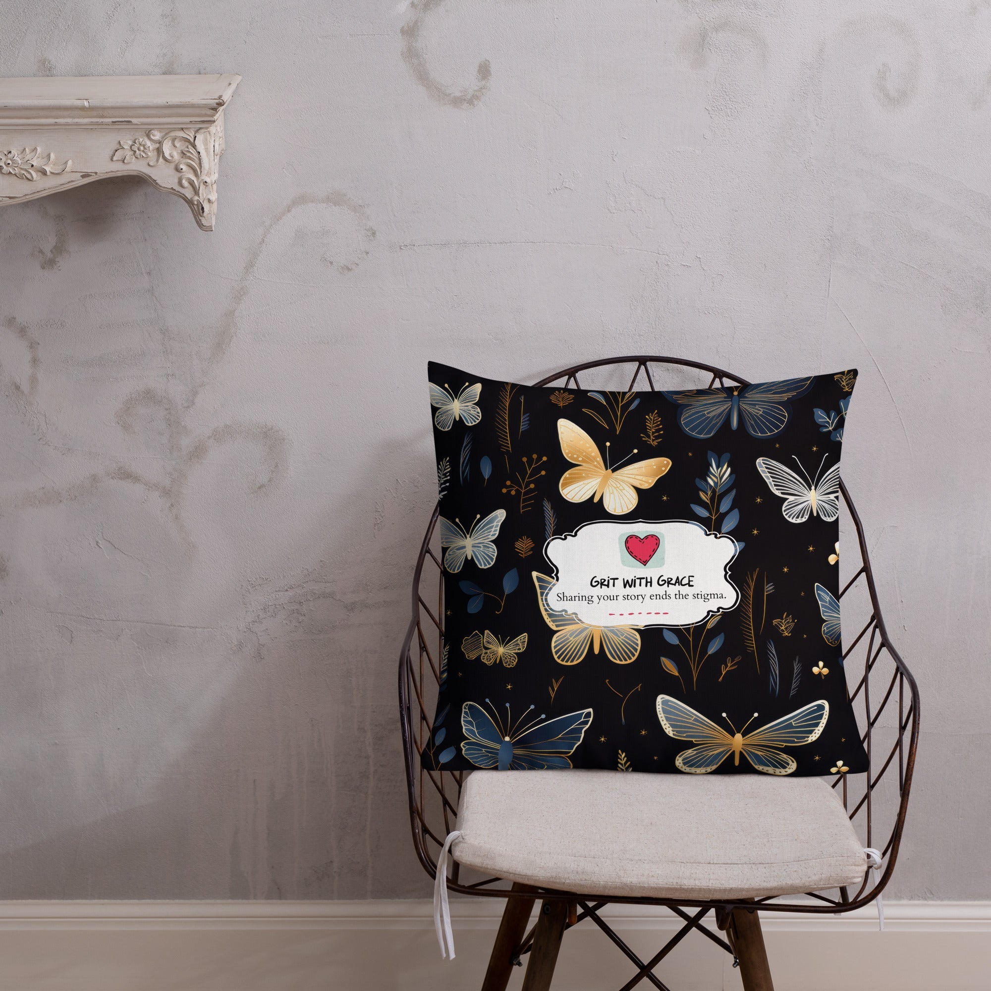 Butterfly Lover's Decorative Yet Comfortable Premium Pillow