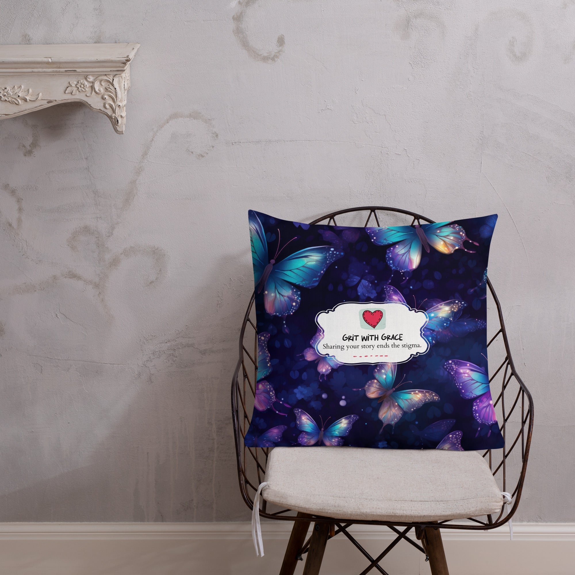 Butterfly Lover's Decorative Yet Comfortable Premium Pillow