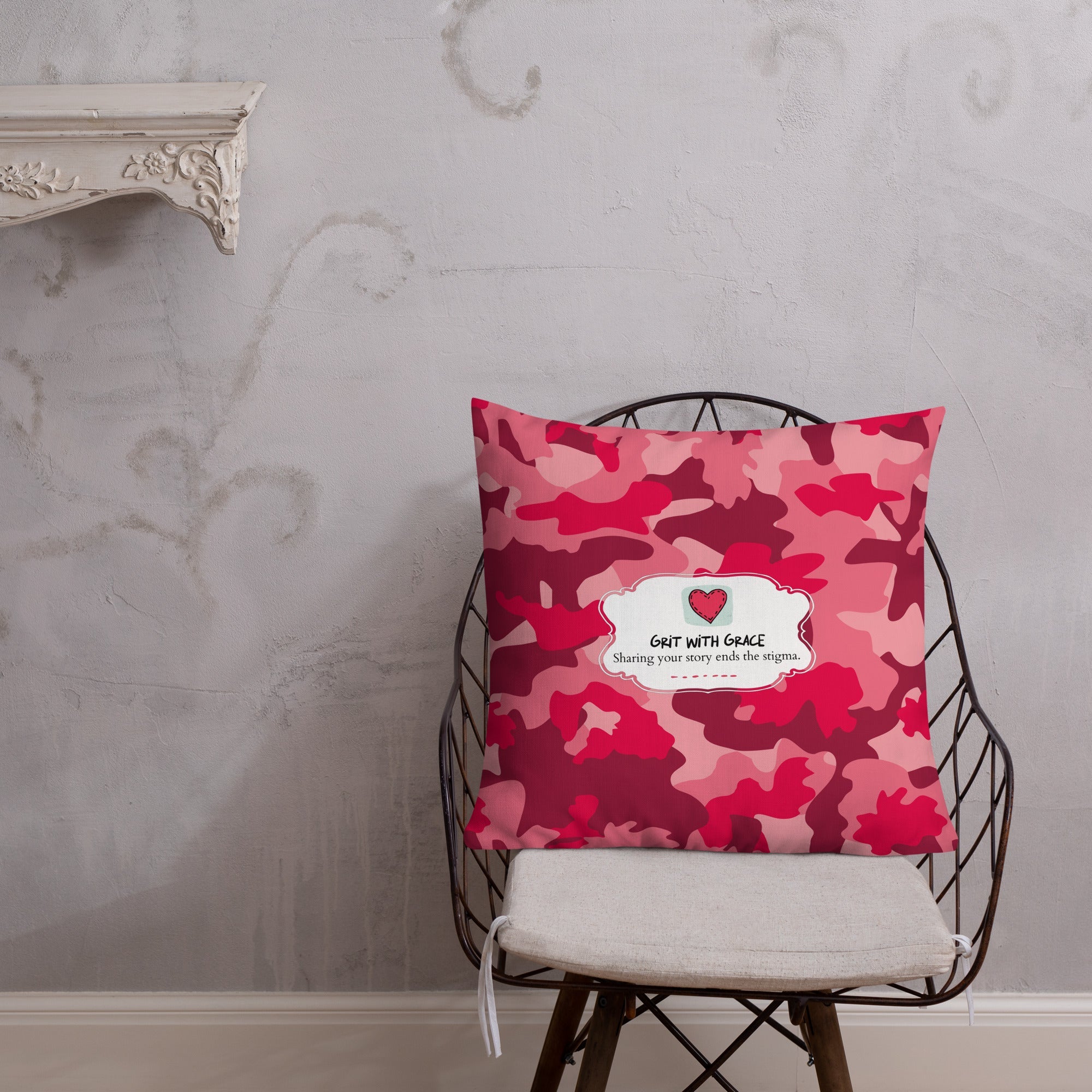 Army Enthusiast Camouflage Premium Throw Pillow