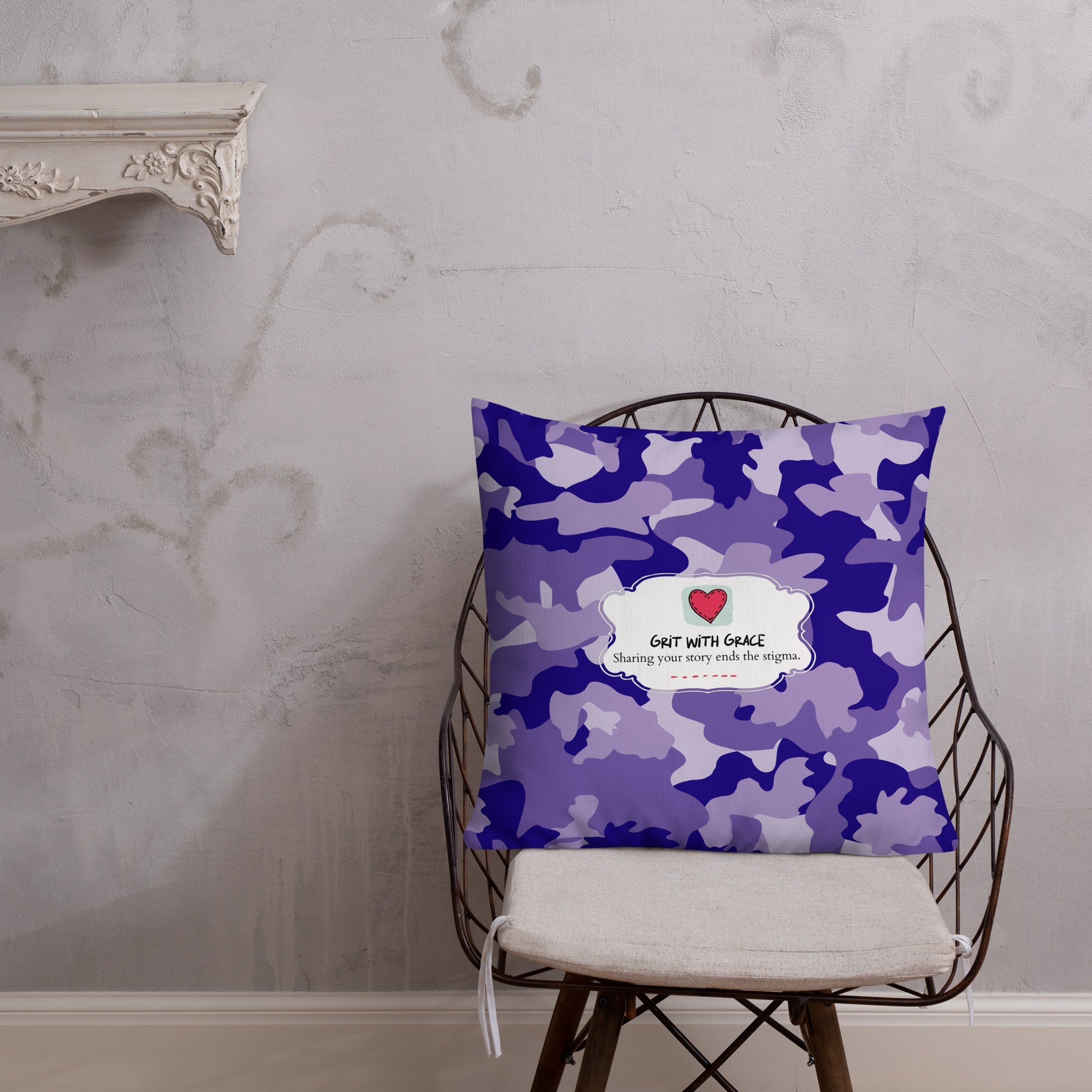 Army Enthusiast Camouflage Premium Throw Pillow