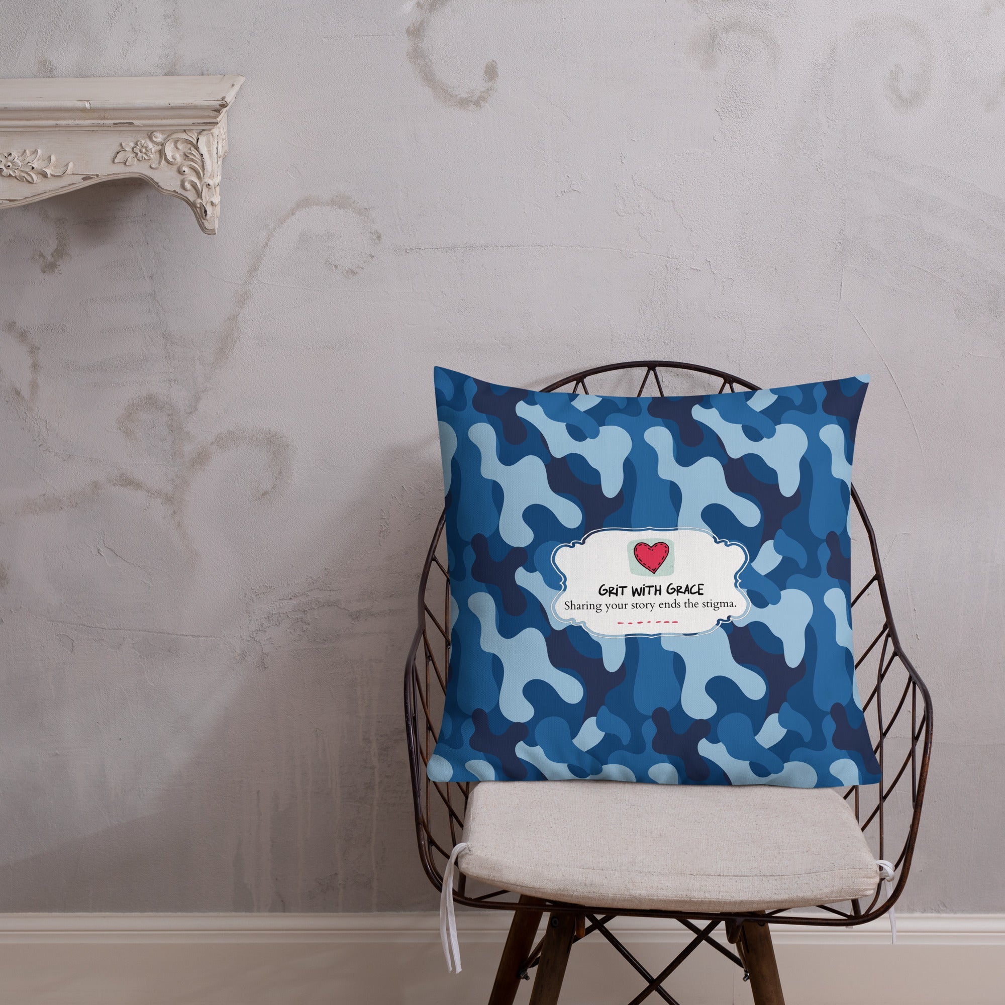 Army Enthusiast Camouflage Premium Throw Pillow