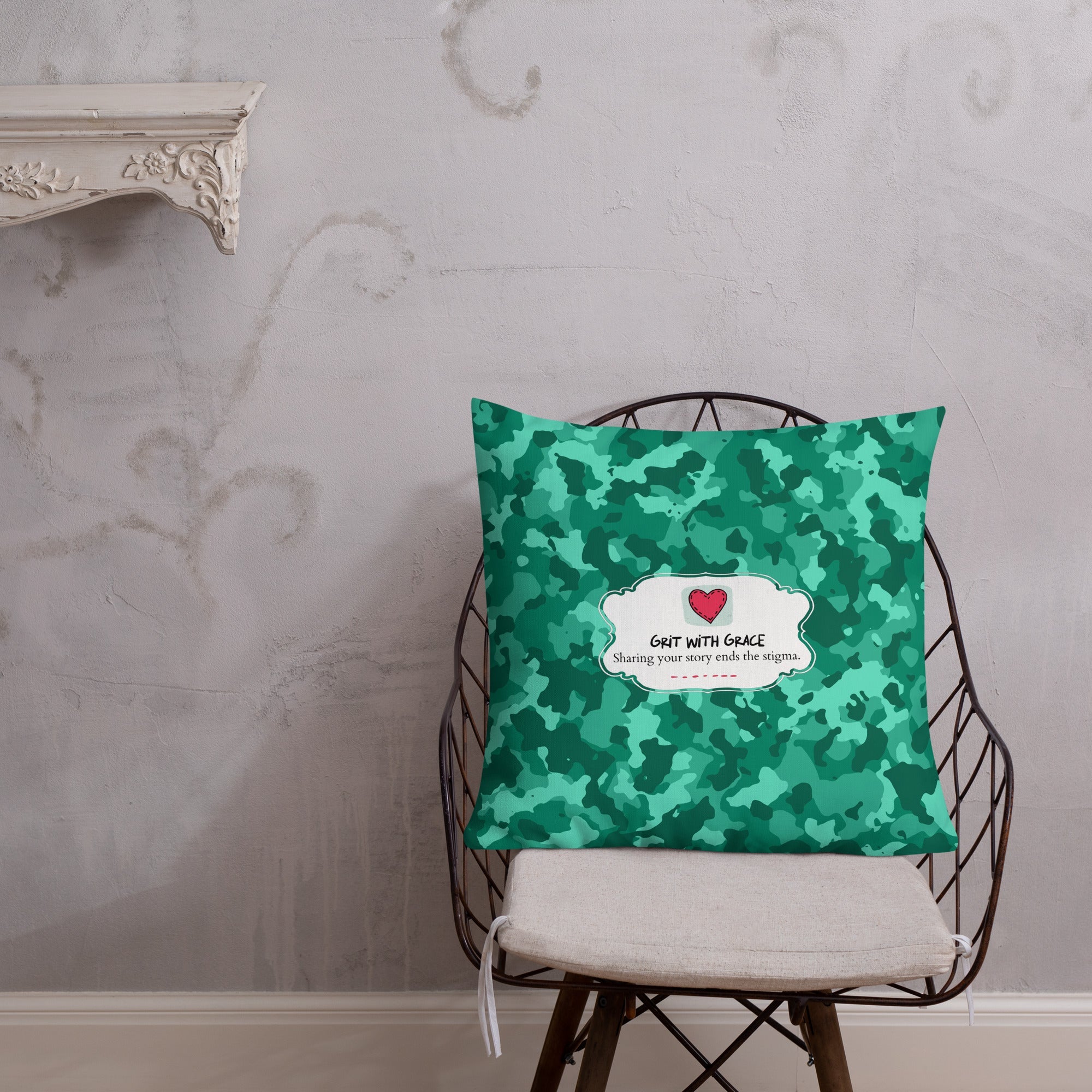 Army Enthusiast Camouflage Premium Throw Pillow