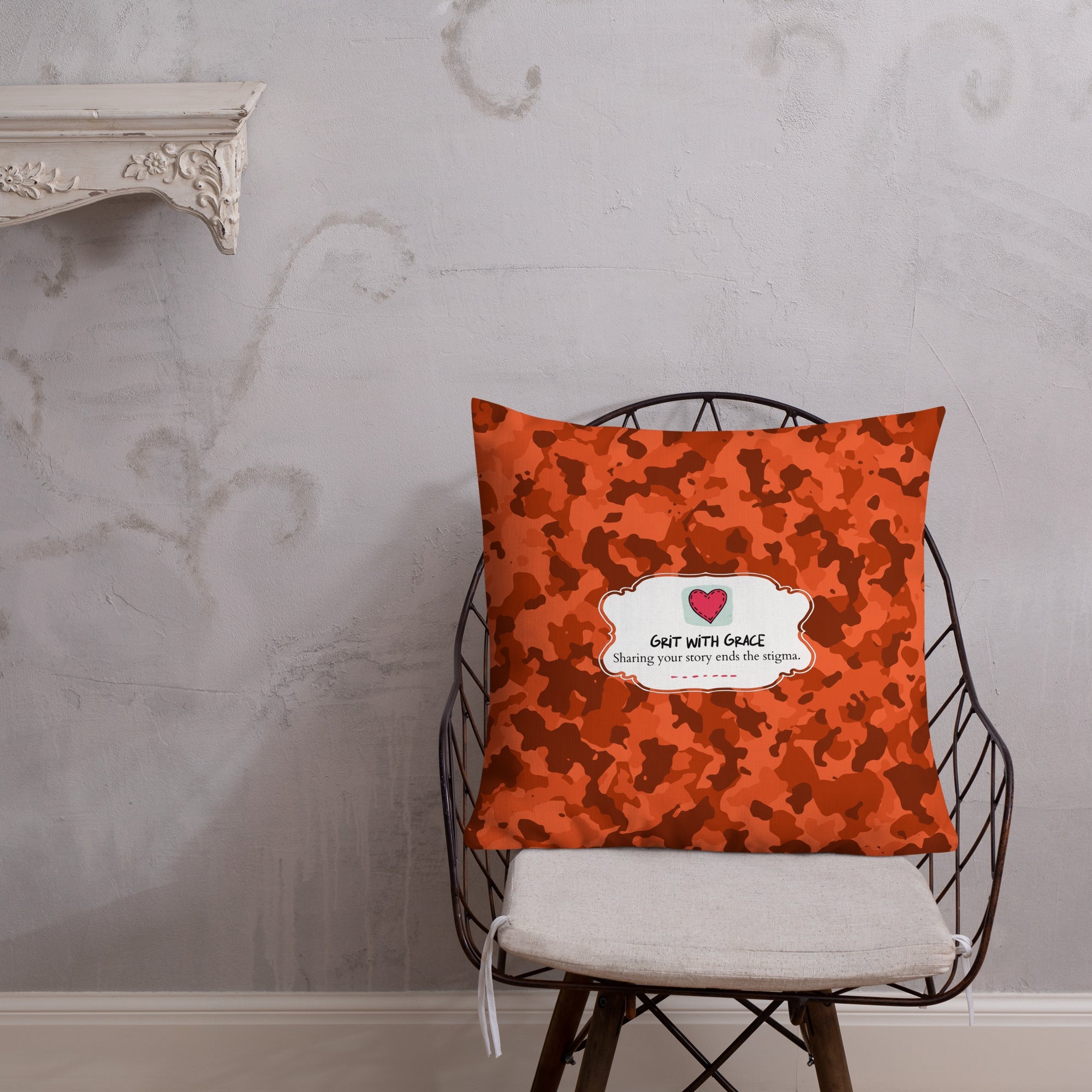 Army Enthusiast Camouflage Premium Throw Pillow