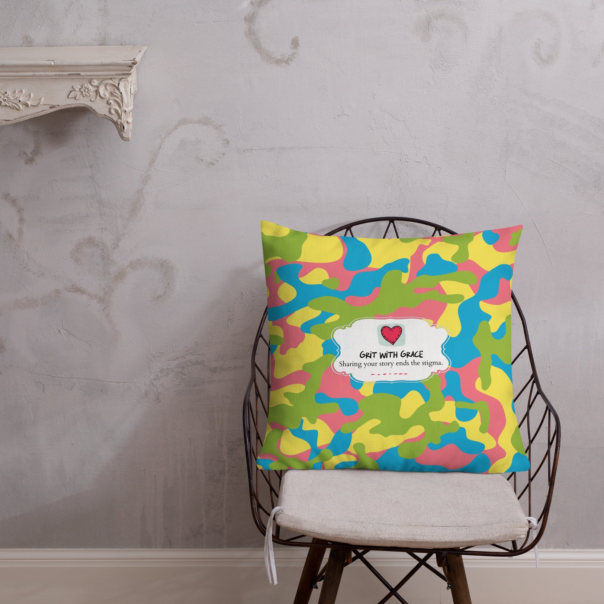 Army Enthusiast Camouflage Premium Throw Pillow