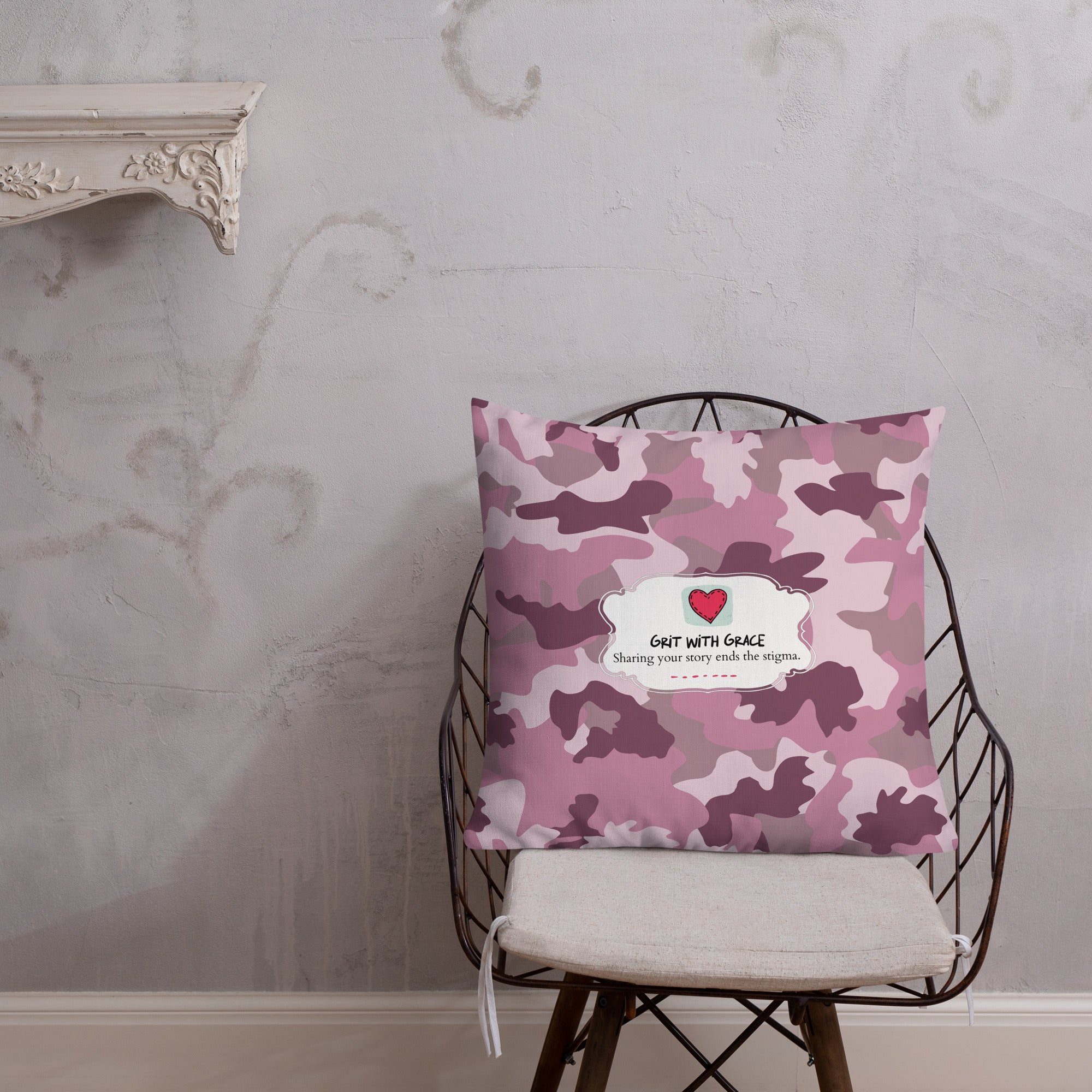 Army Enthusiast Camouflage Premium Throw Pillow