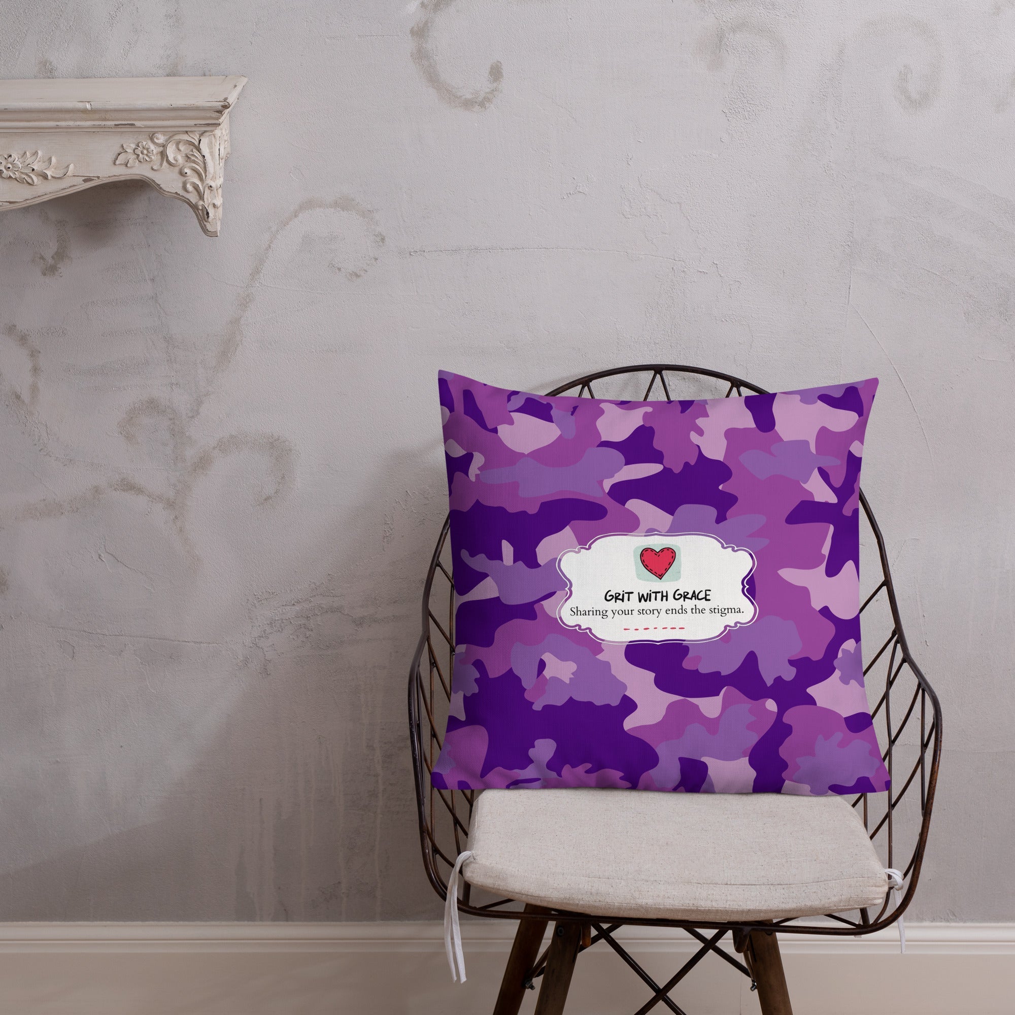 Army Enthusiast Camouflage Premium Throw Pillow