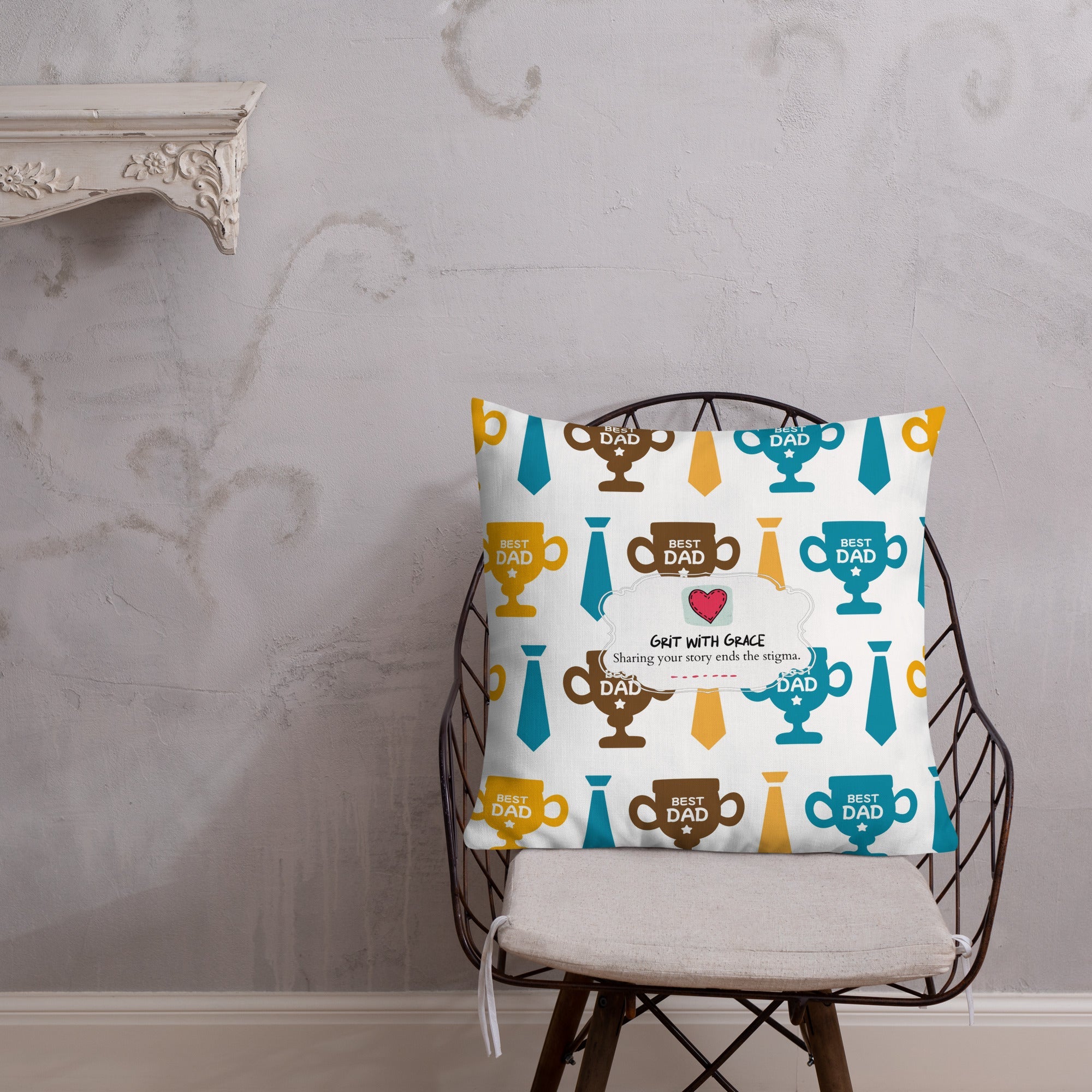 Cool Dad's Fashionably Decorative Throw Pillow