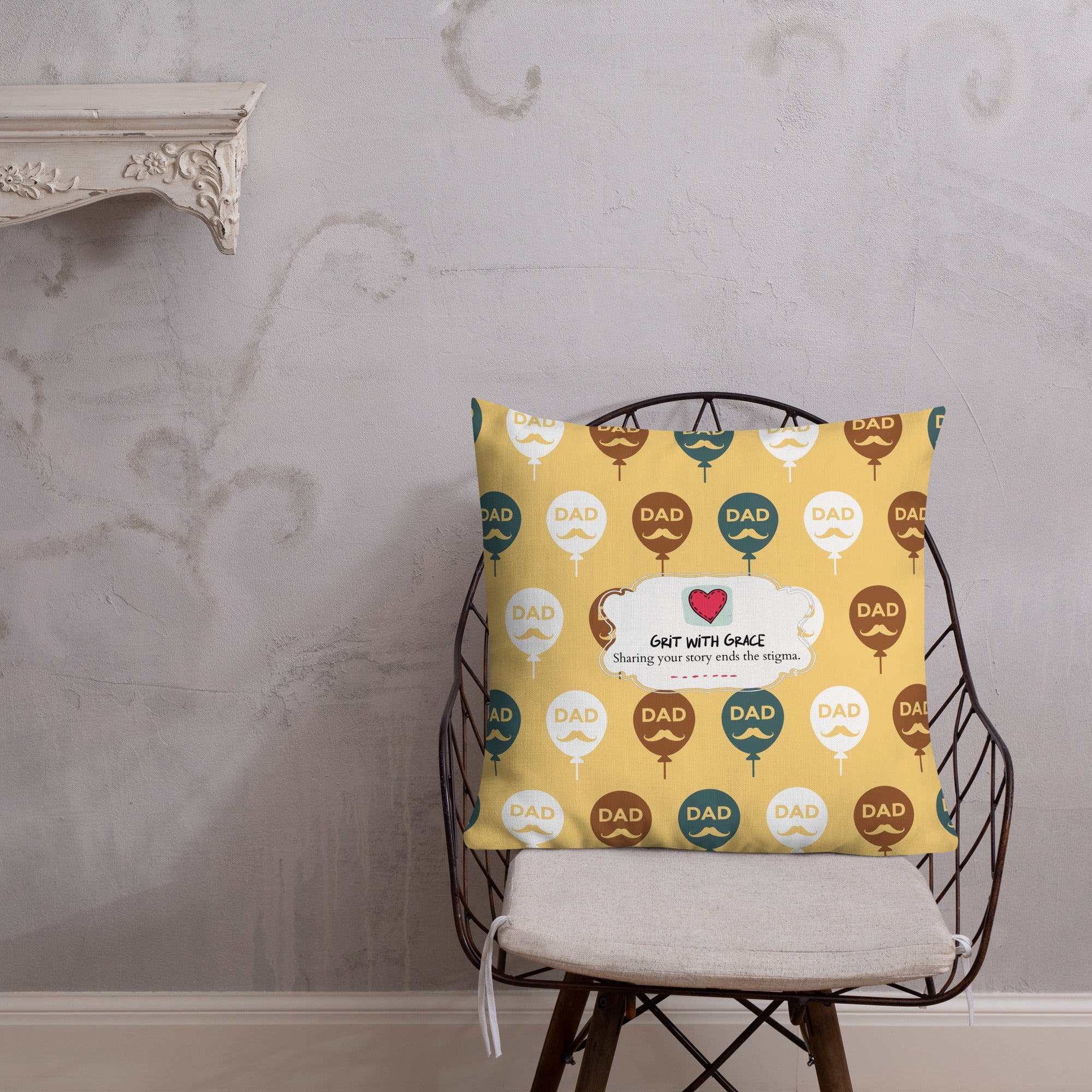 Cool Dad's Fashionably Decorative Throw Pillow