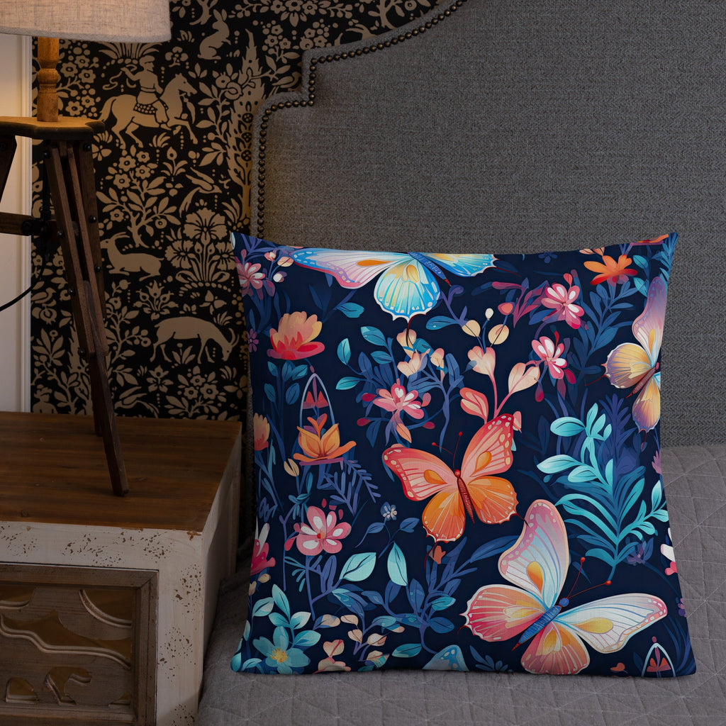 Butterfly Lover's Decorative Yet Comfortable Premium Pillow