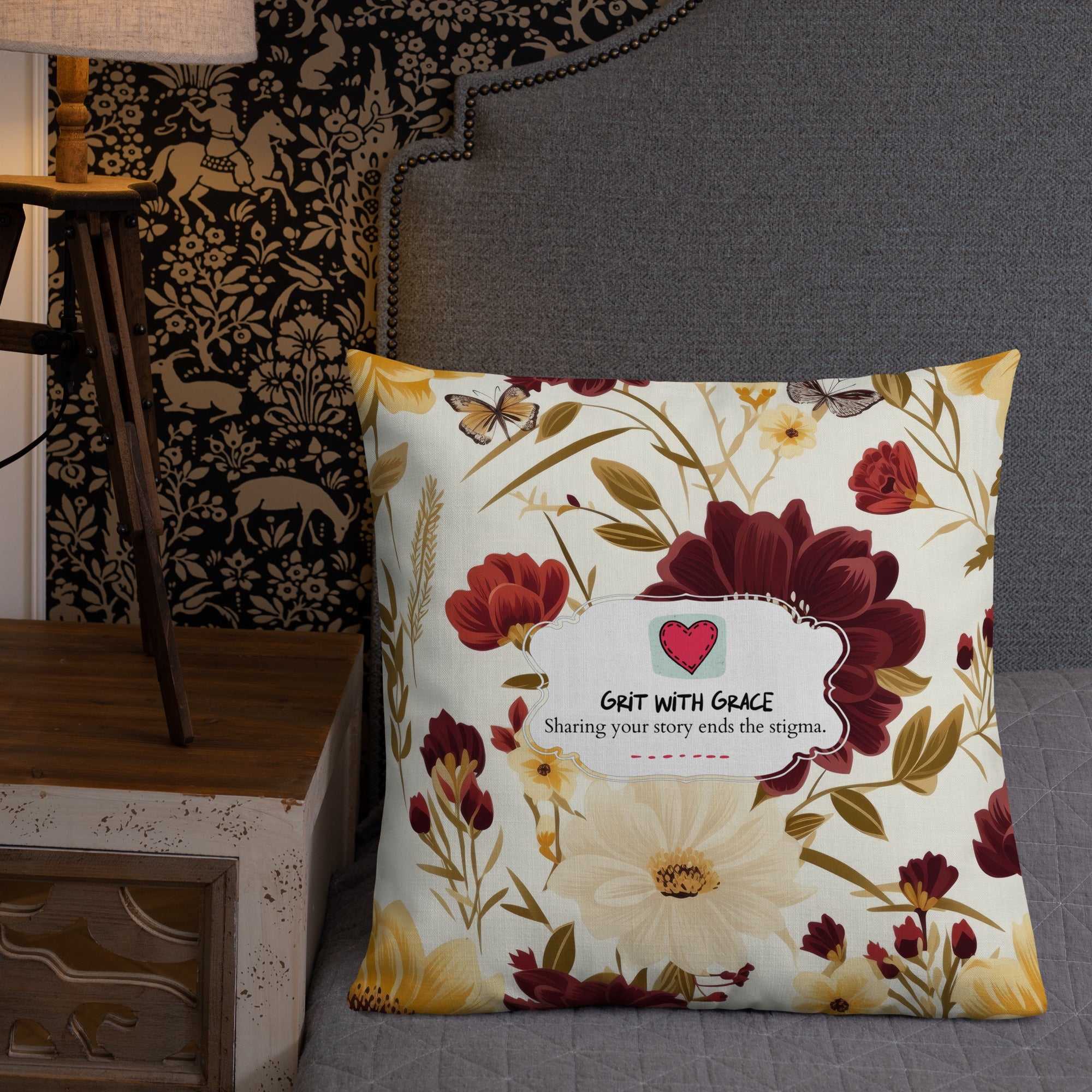 Floral Lover's Botanical Throw Pillow