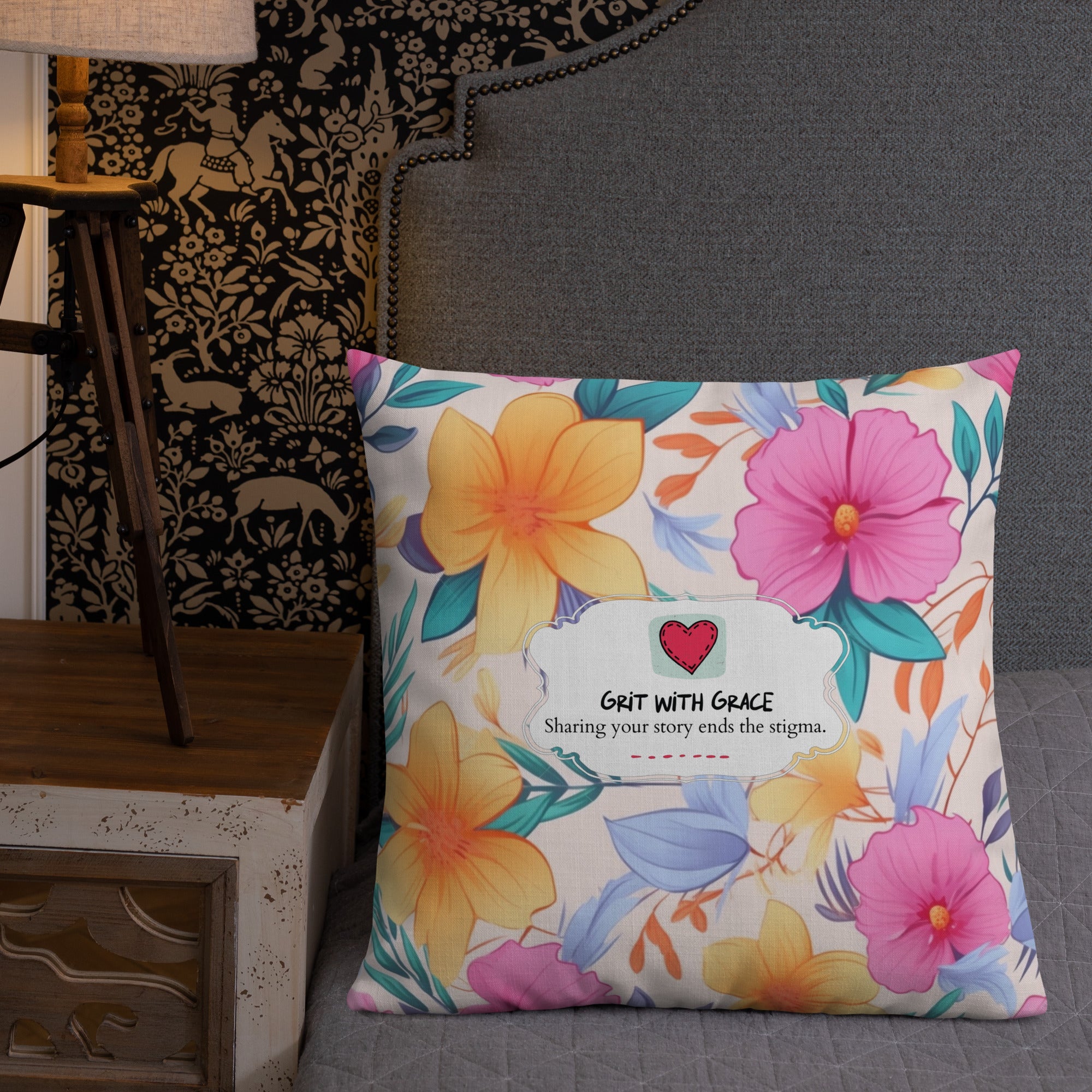 Floral Lover's Botanical Throw Pillow