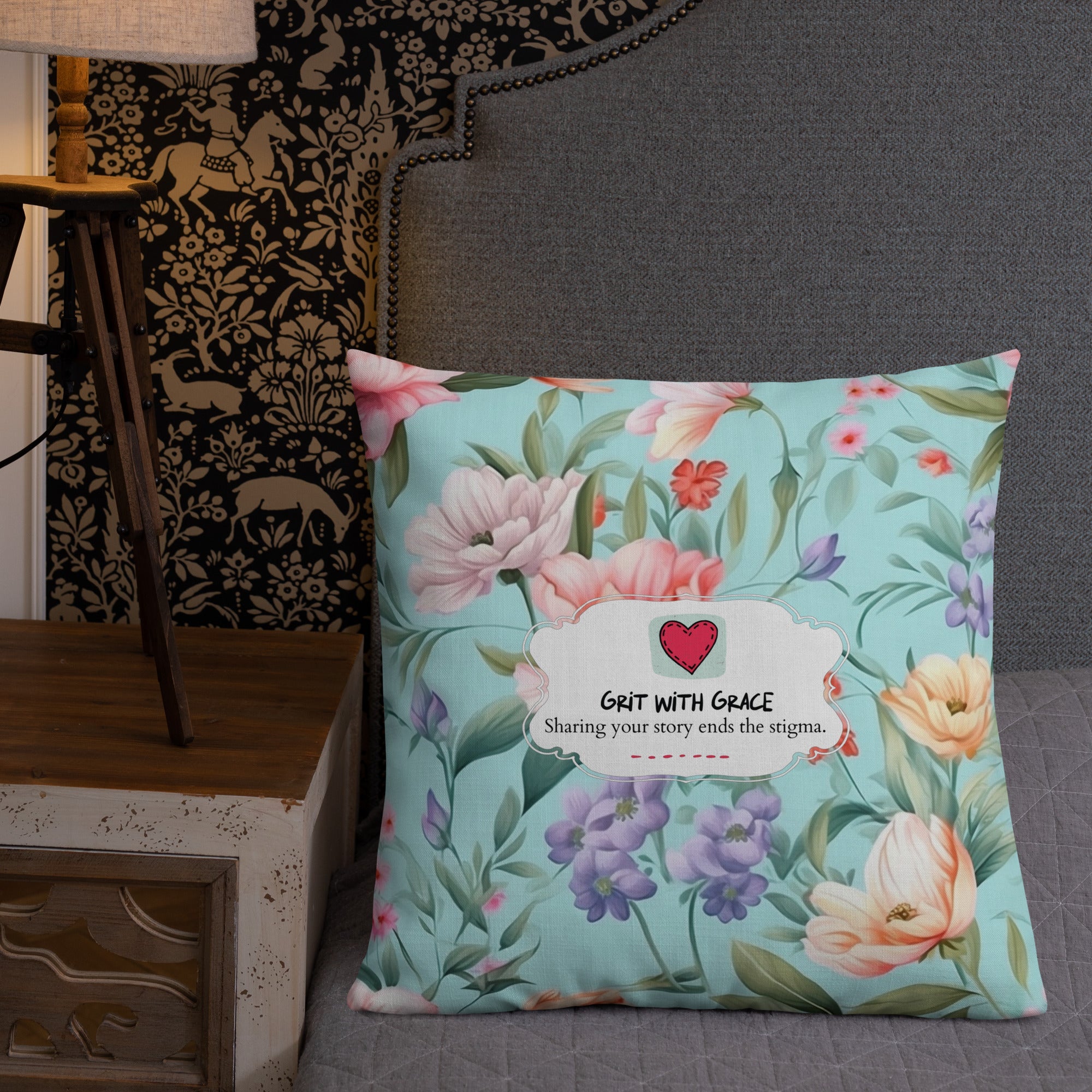 Floral Lover's Botanical Throw Pillow