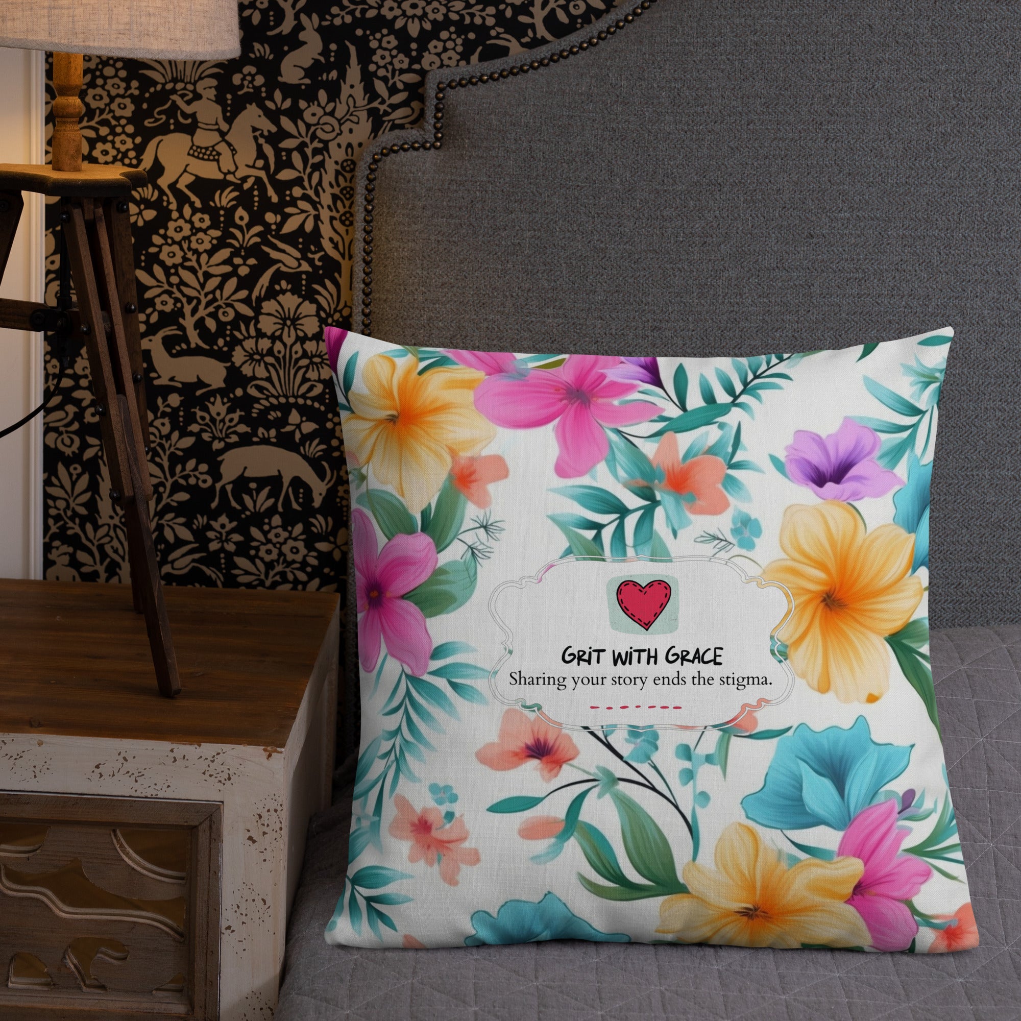 Floral Lover's Botanical Throw Pillow