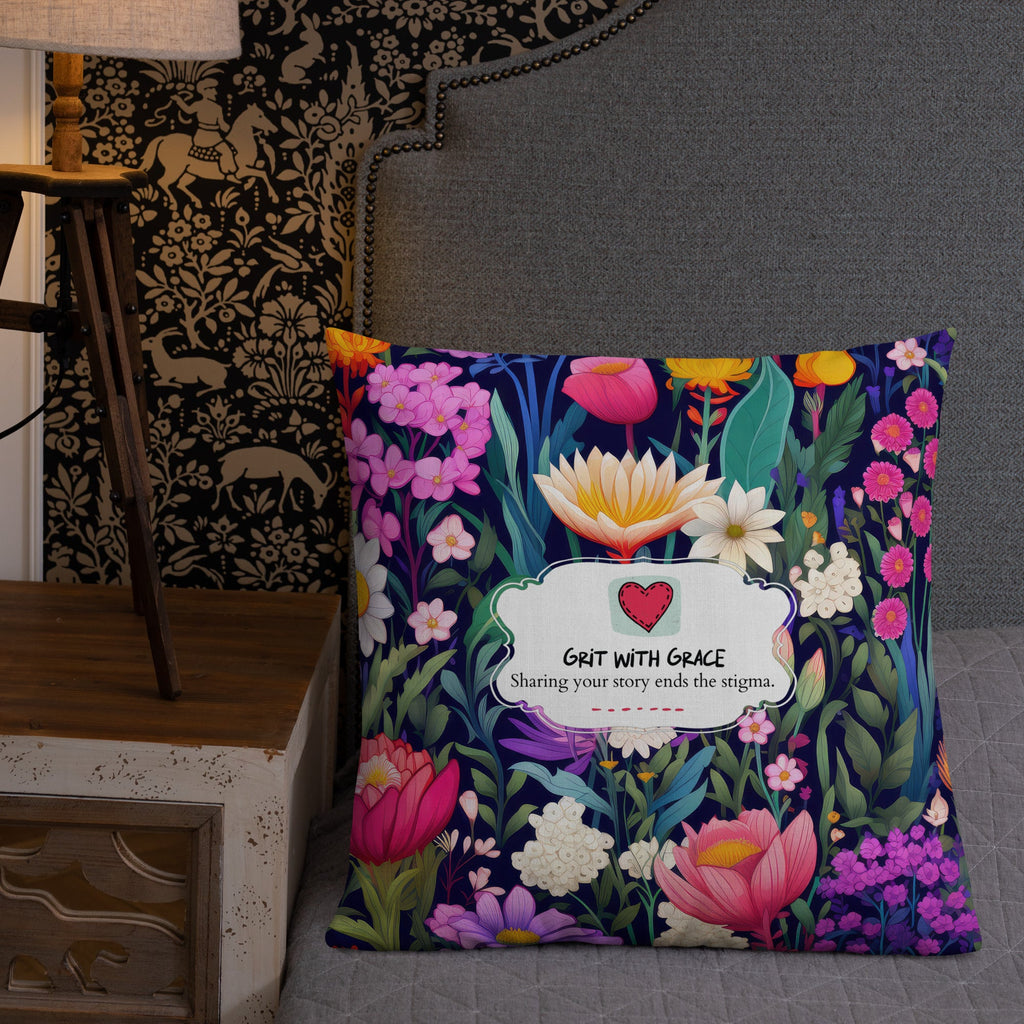 Floral Lover's Botanical Throw Pillow