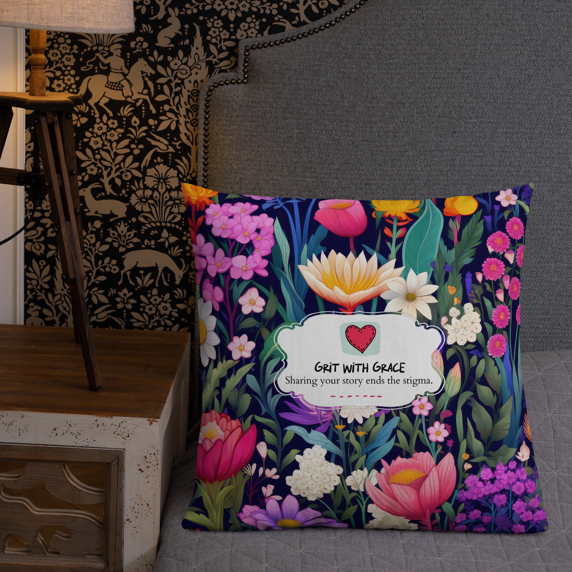 Floral Lover's Botanical Throw Pillow