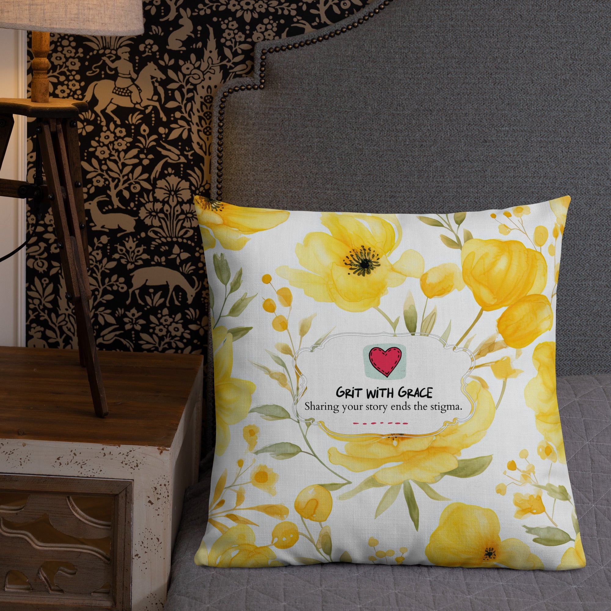 Floral Lover's Botanical Throw Pillow
