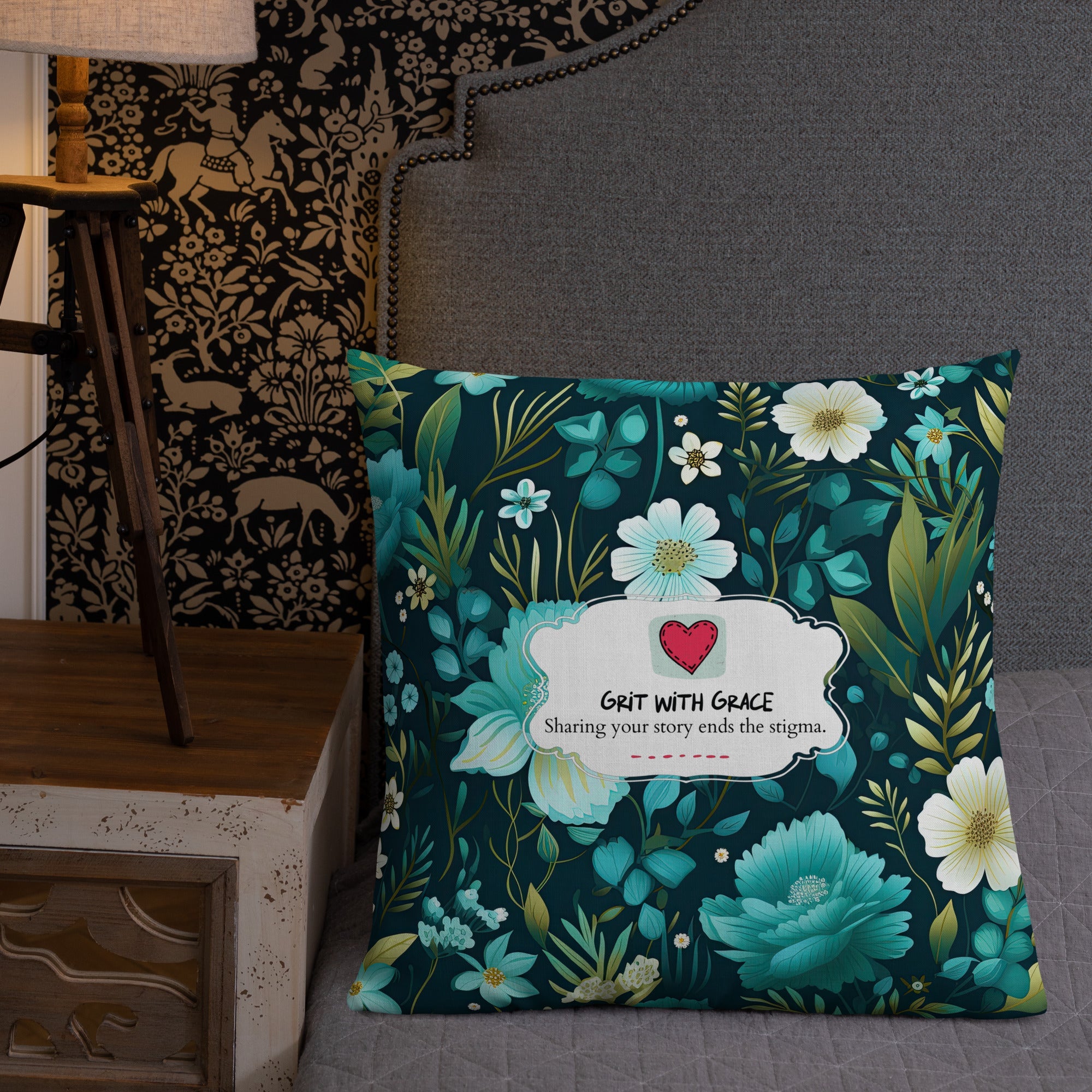Floral Lover's Botanical Throw Pillow
