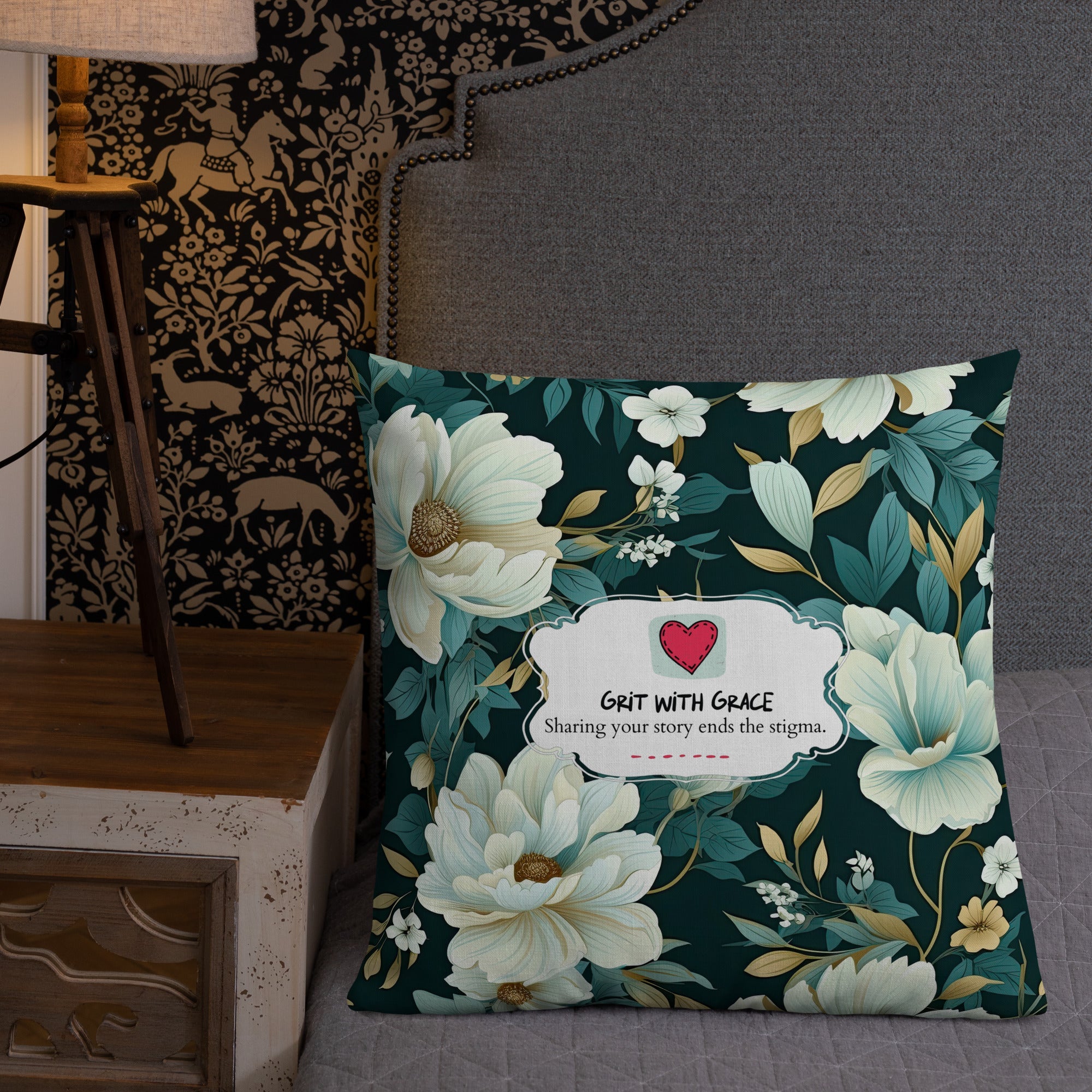 Floral Lover's Botanical Throw Pillow