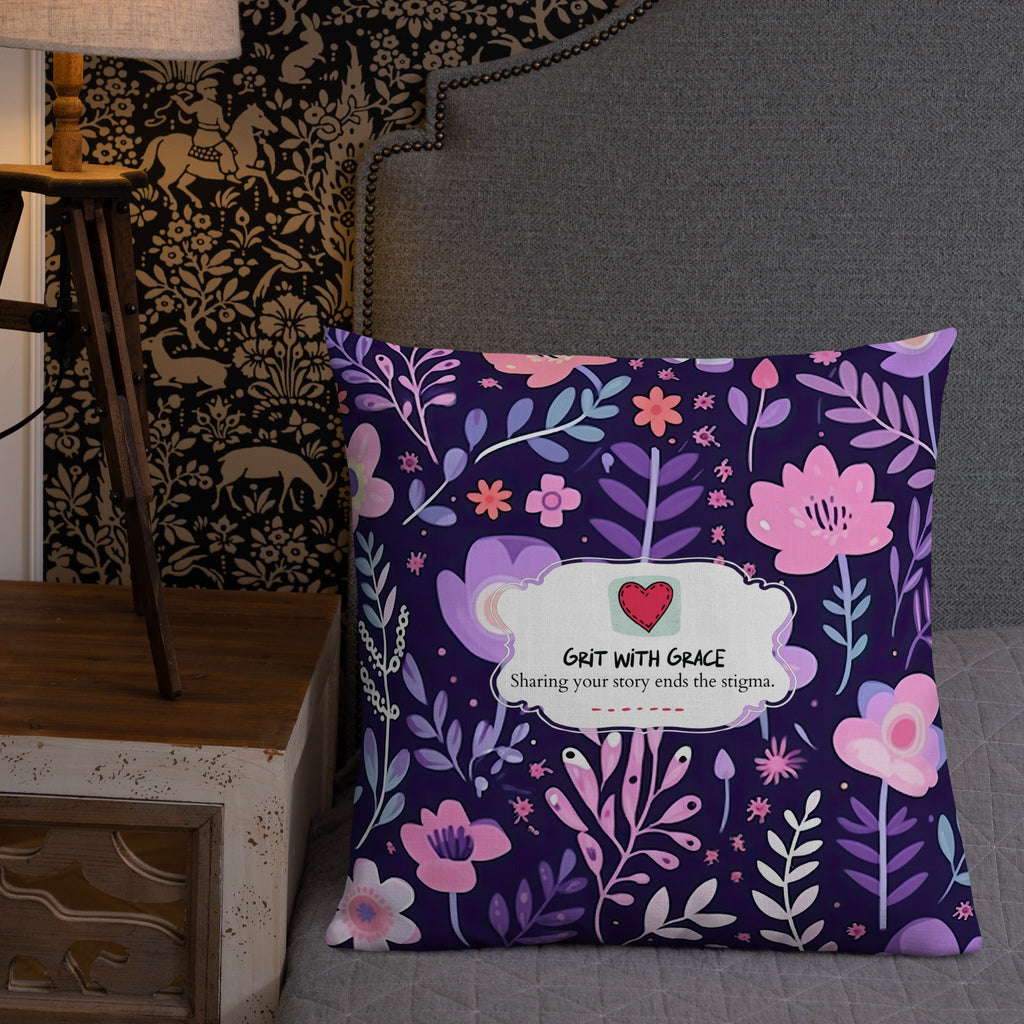 Floral Lover's Botanical Throw Pillow