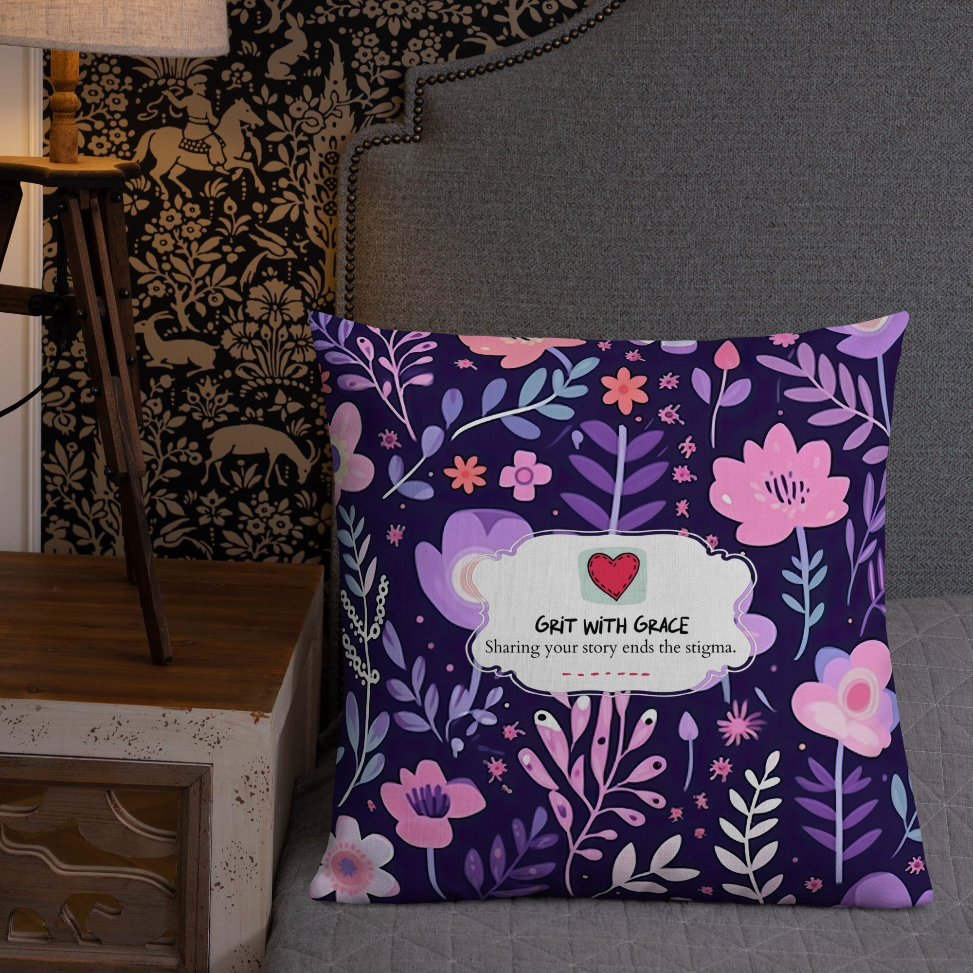 Floral Lover's Botanical Throw Pillow