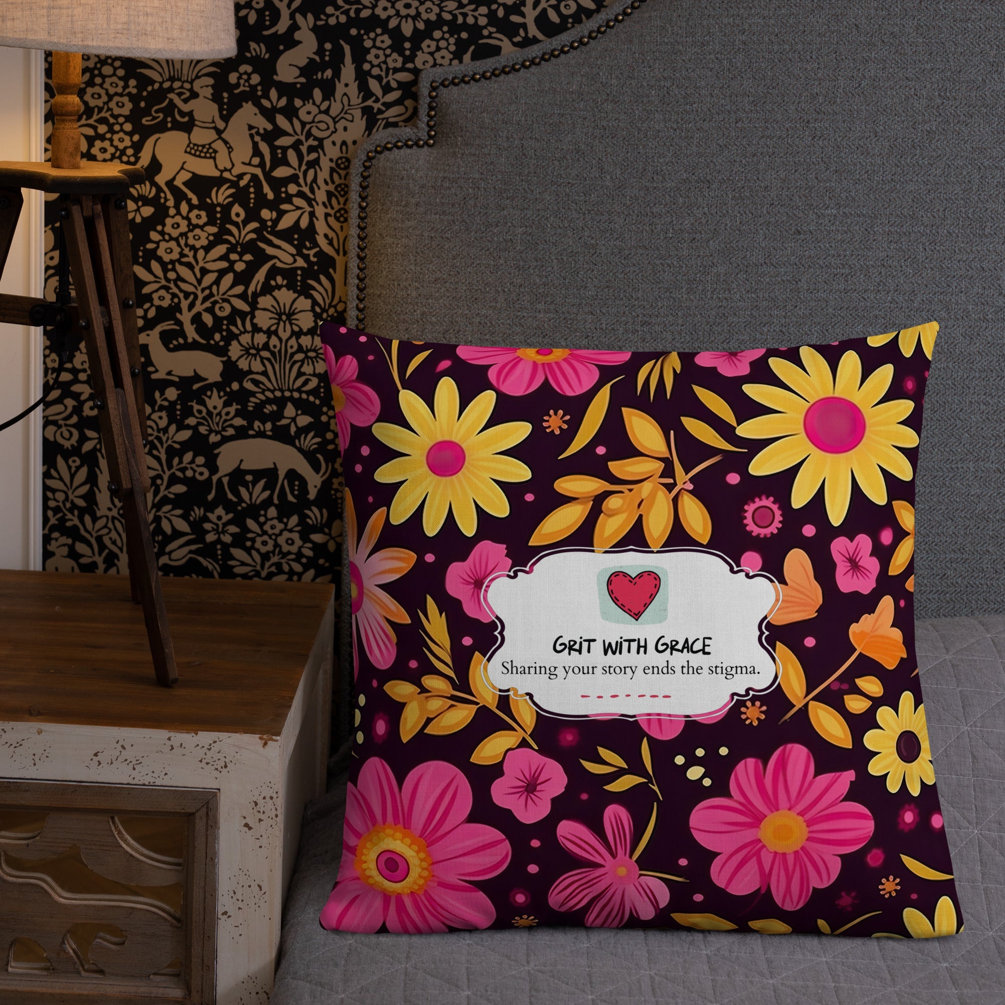 Floral Lover's Botanical Throw Pillow