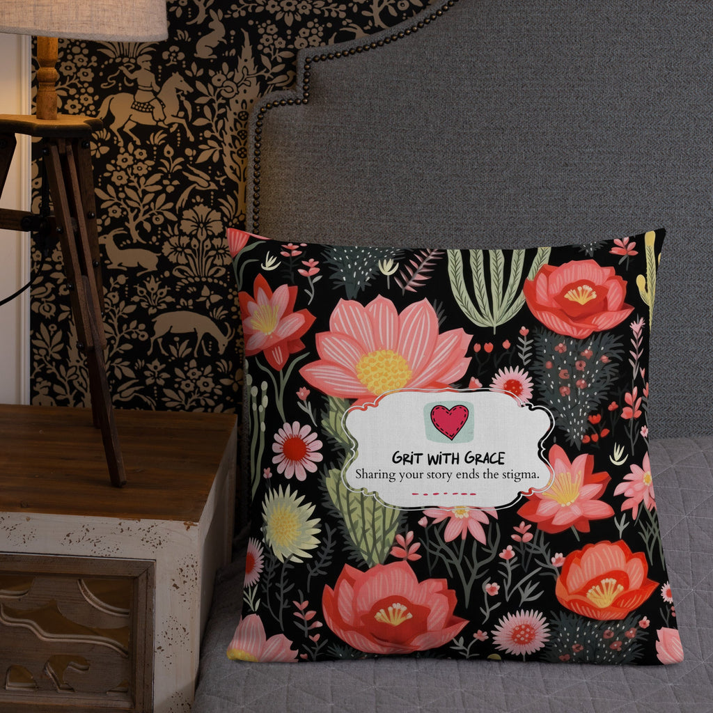Floral Lover's Botanical Throw Pillow