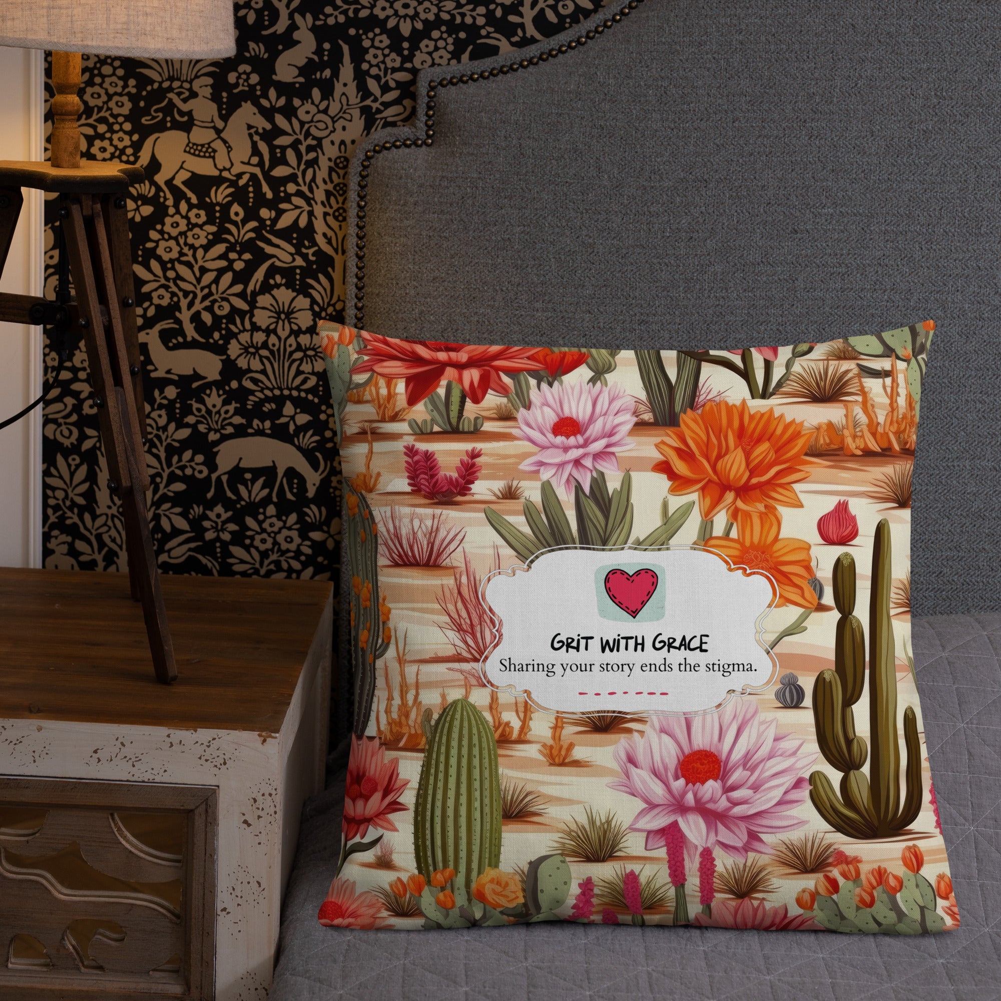 Floral Lover's Botanical Throw Pillow