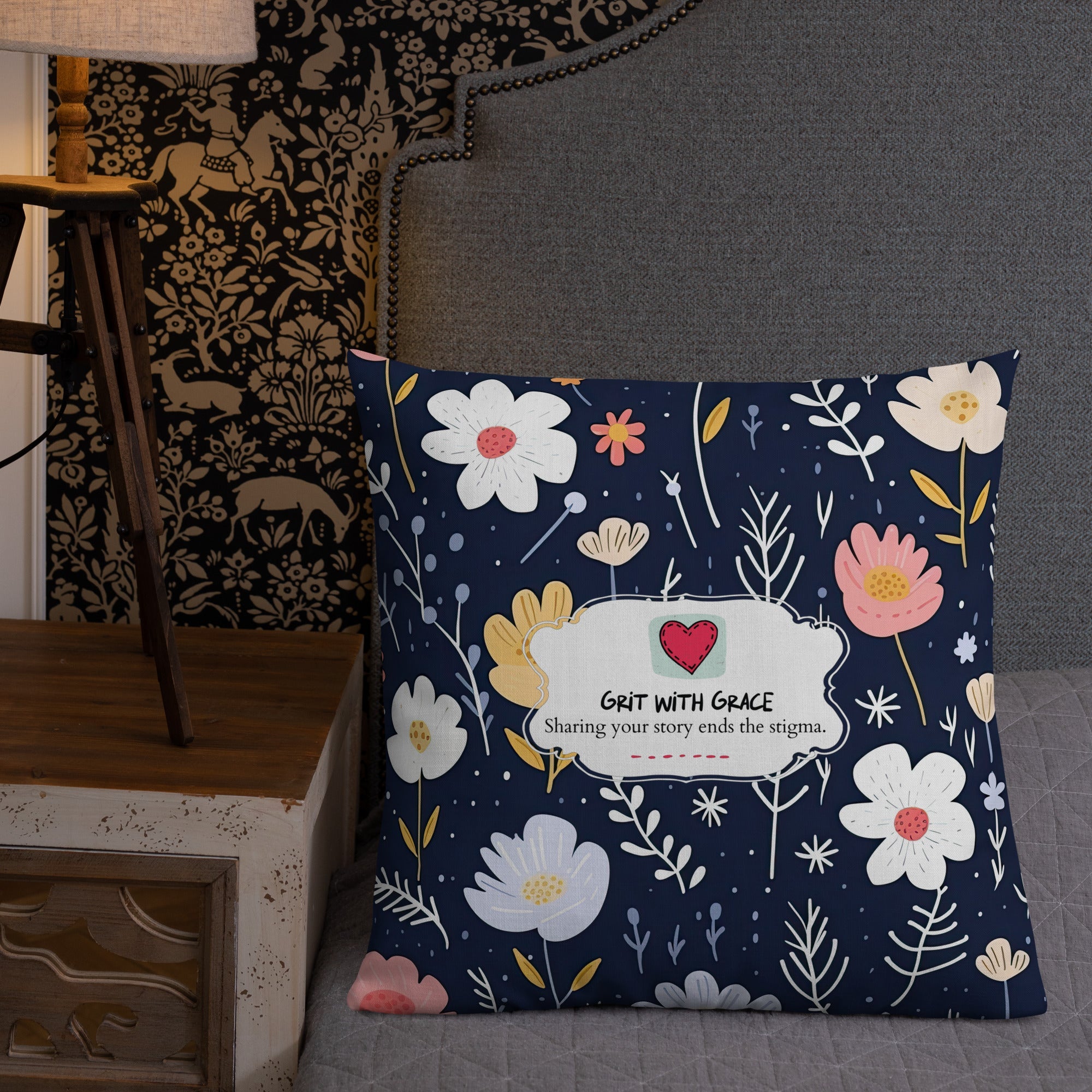 Floral Lover's Botanical Throw Pillow