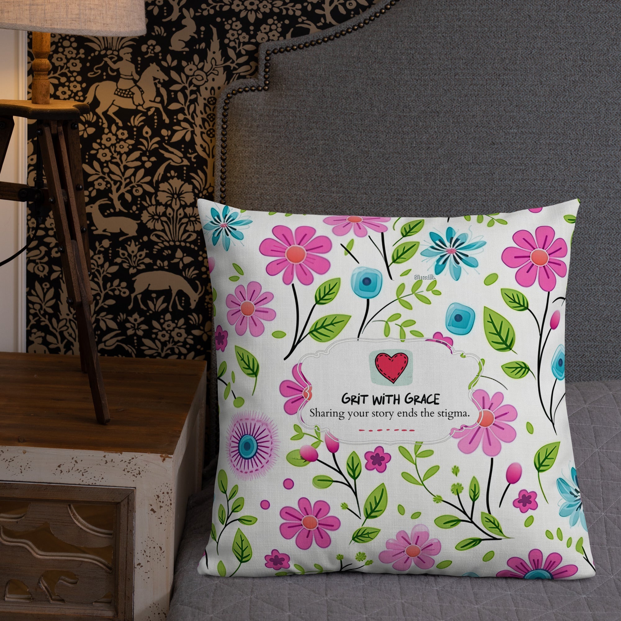 Floral Lover's Botanical Throw Pillow