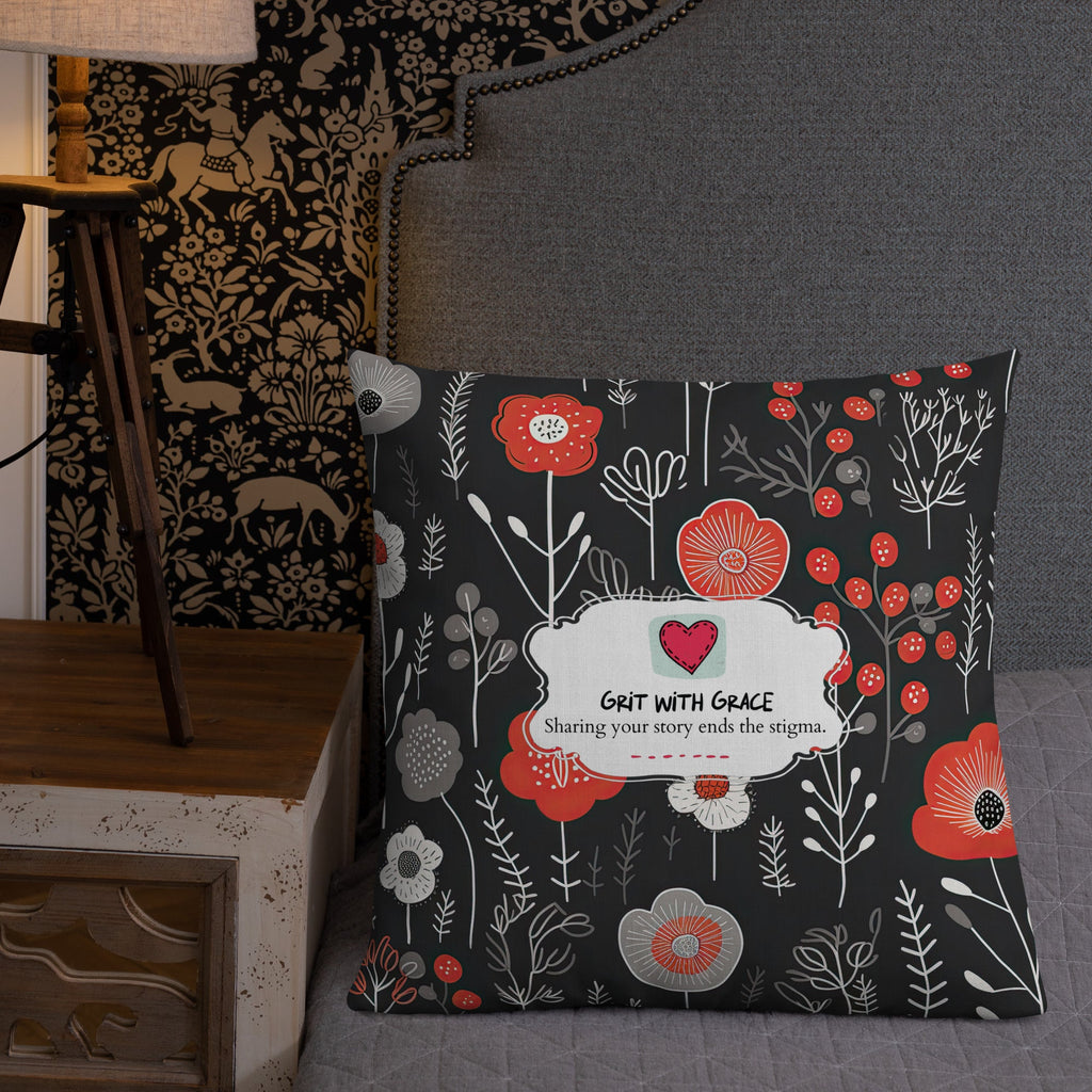 Floral Lover's Botanical Throw Pillow