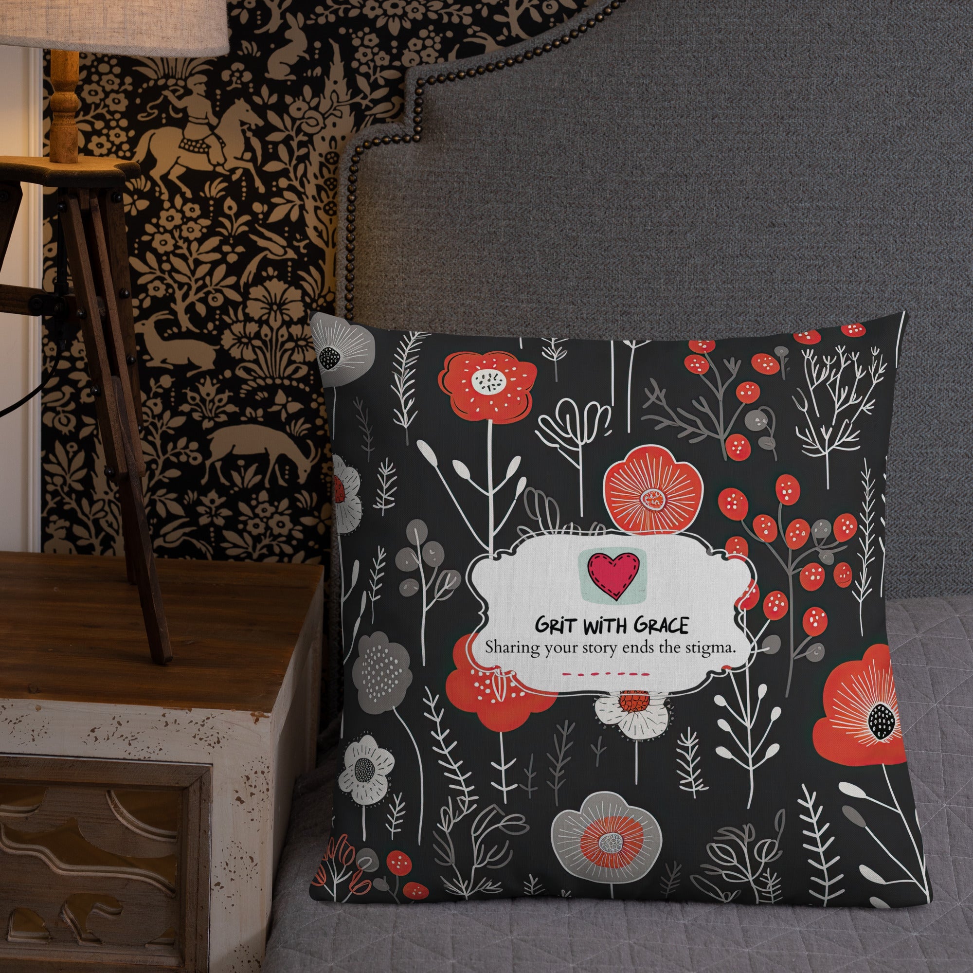 Floral Lover's Botanical Throw Pillow