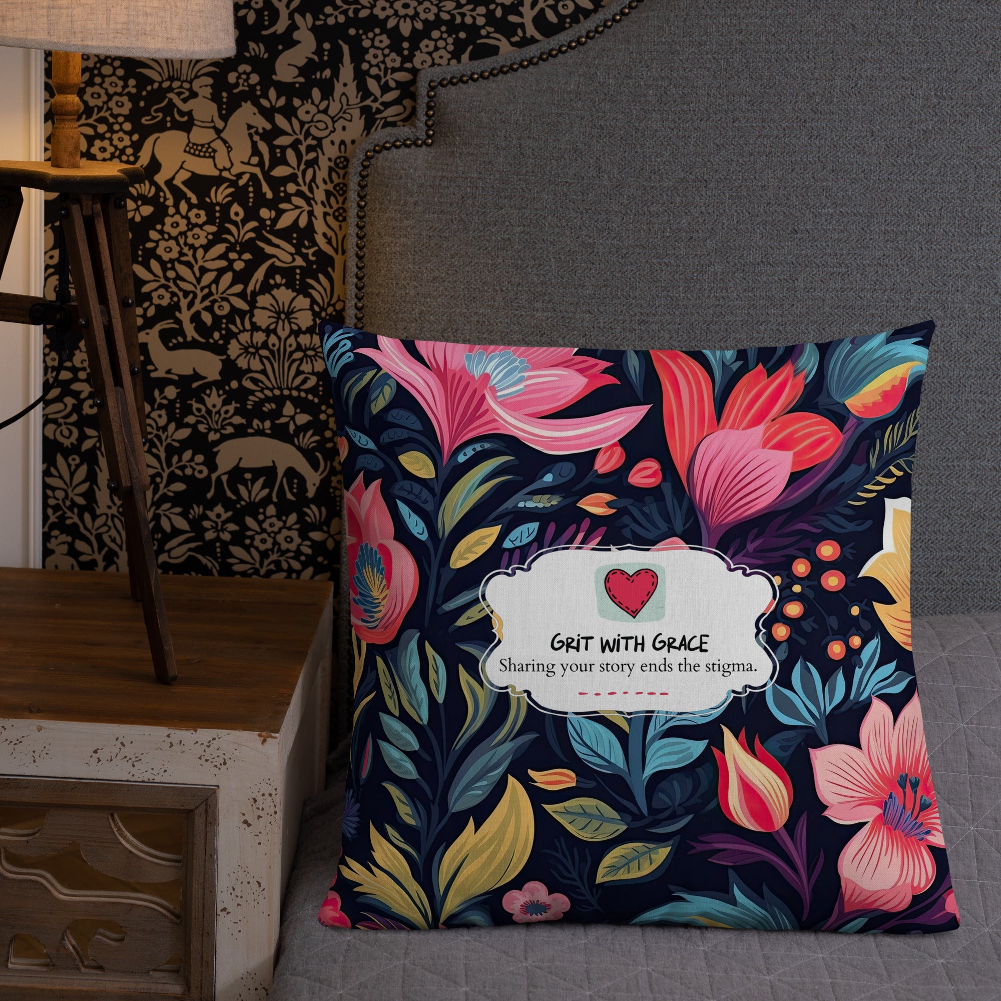 Floral Lover's Botanical Throw Pillow