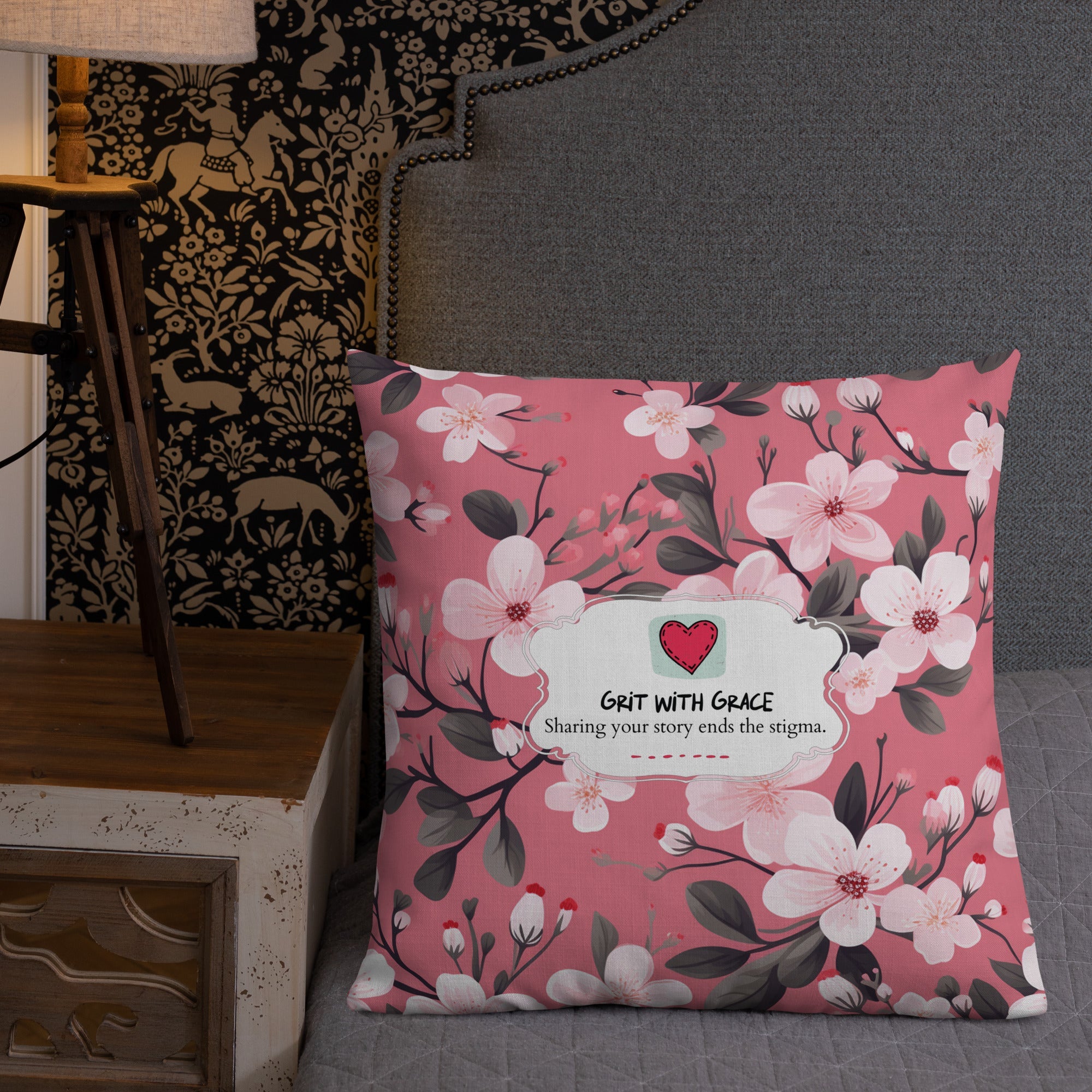 Floral Lover's Botanical Throw Pillow
