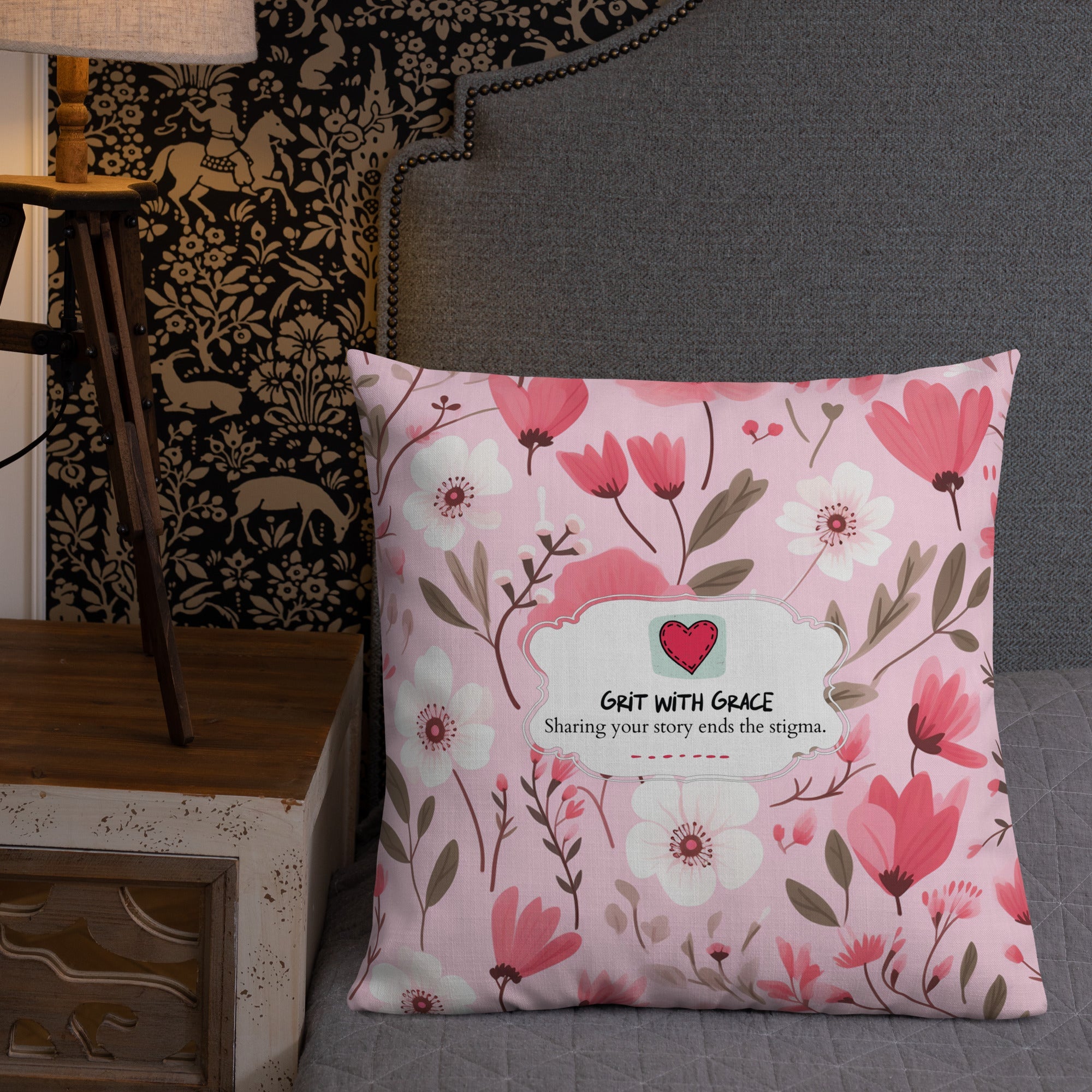 Floral Lover's Botanical Throw Pillow