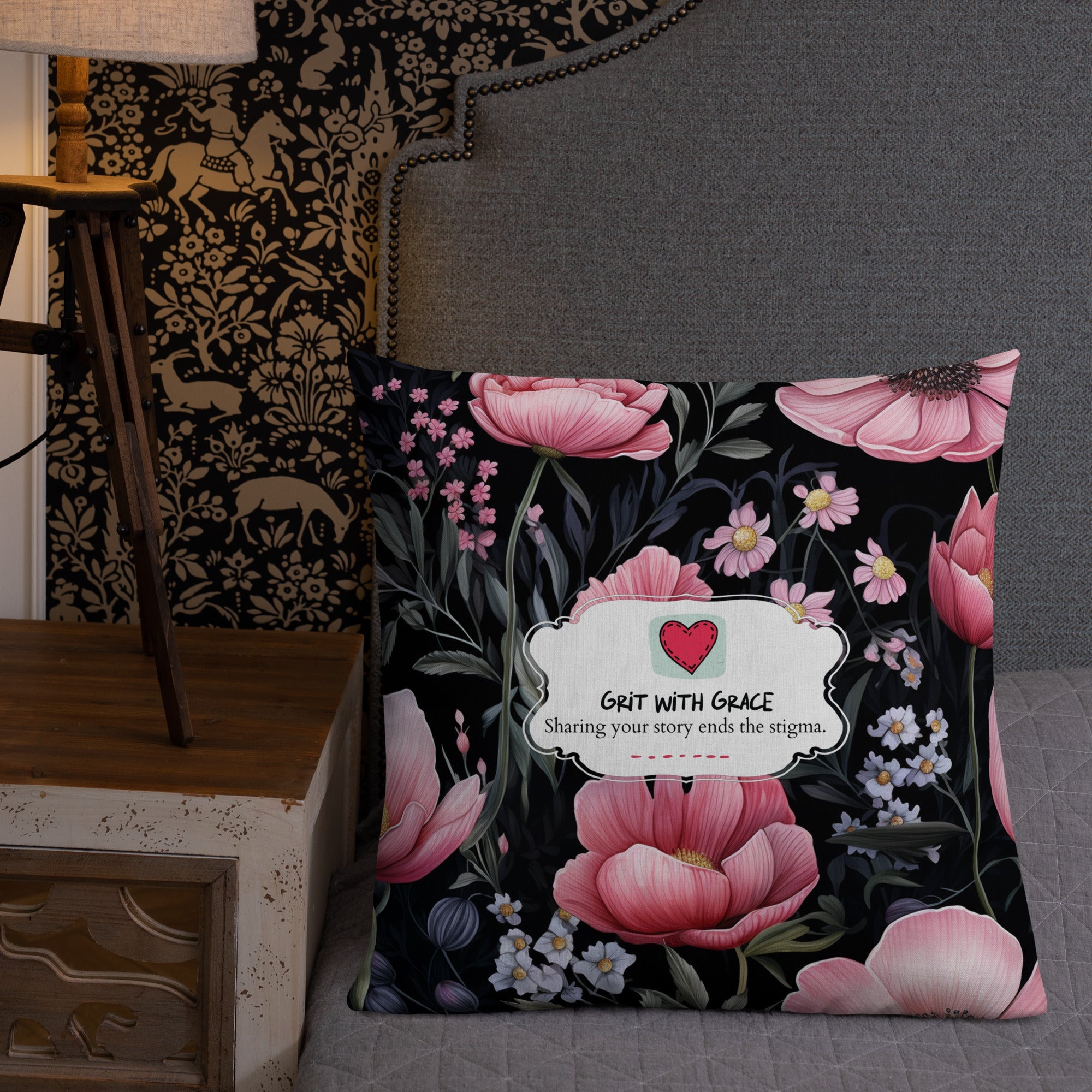 Floral Lover's Botanical Throw Pillow