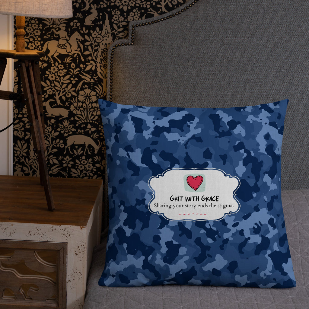 Army Enthusiast Camouflage Premium Throw Pillow