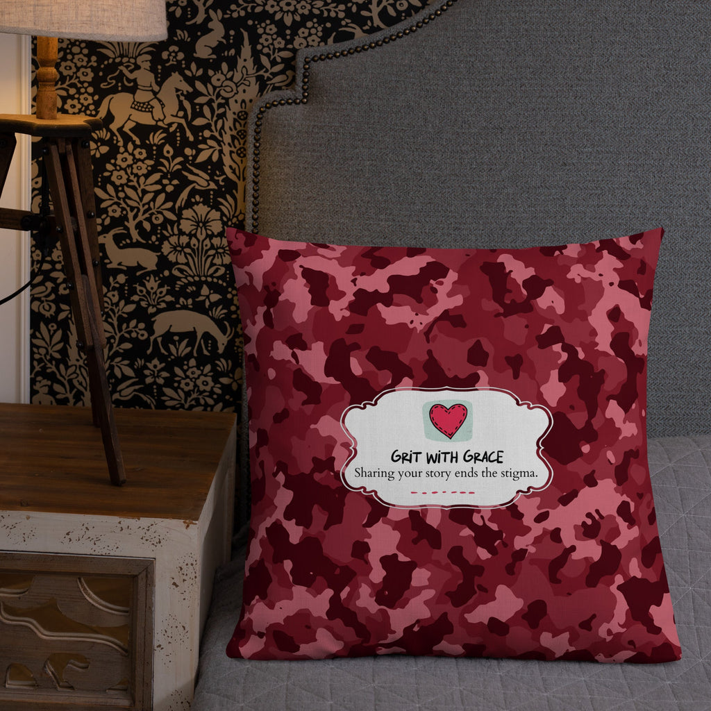 Army Enthusiast Camouflage Premium Throw Pillow