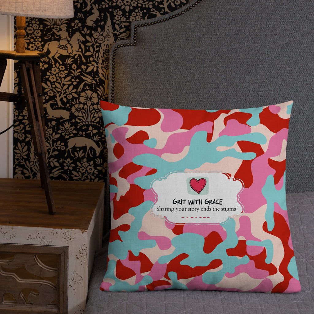 Army Enthusiast Camouflage Premium Throw Pillow