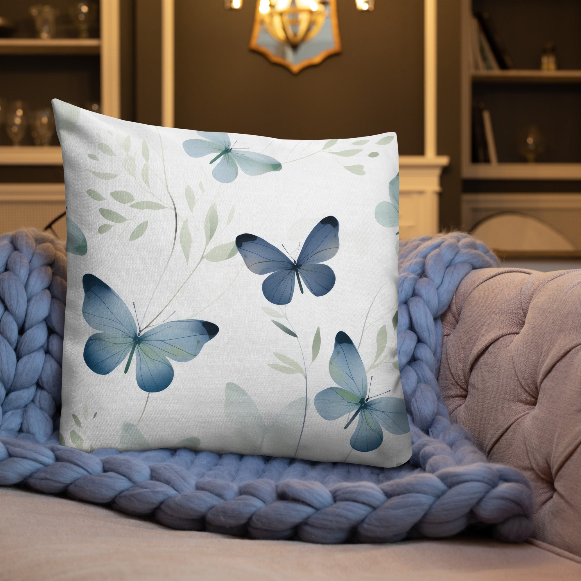 Butterfly Lover's Decorative Yet Comfortable Premium Pillow