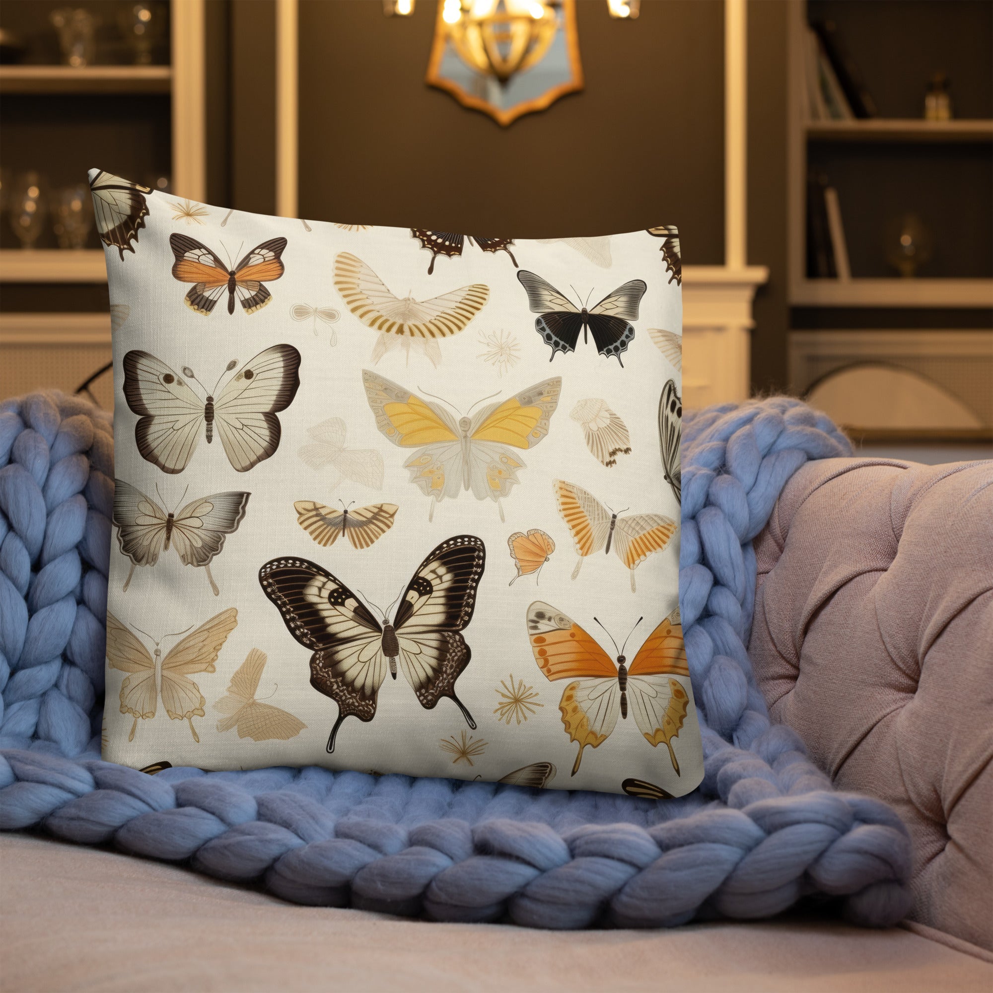 Butterfly Lover's Decorative Yet Comfortable Premium Pillow
