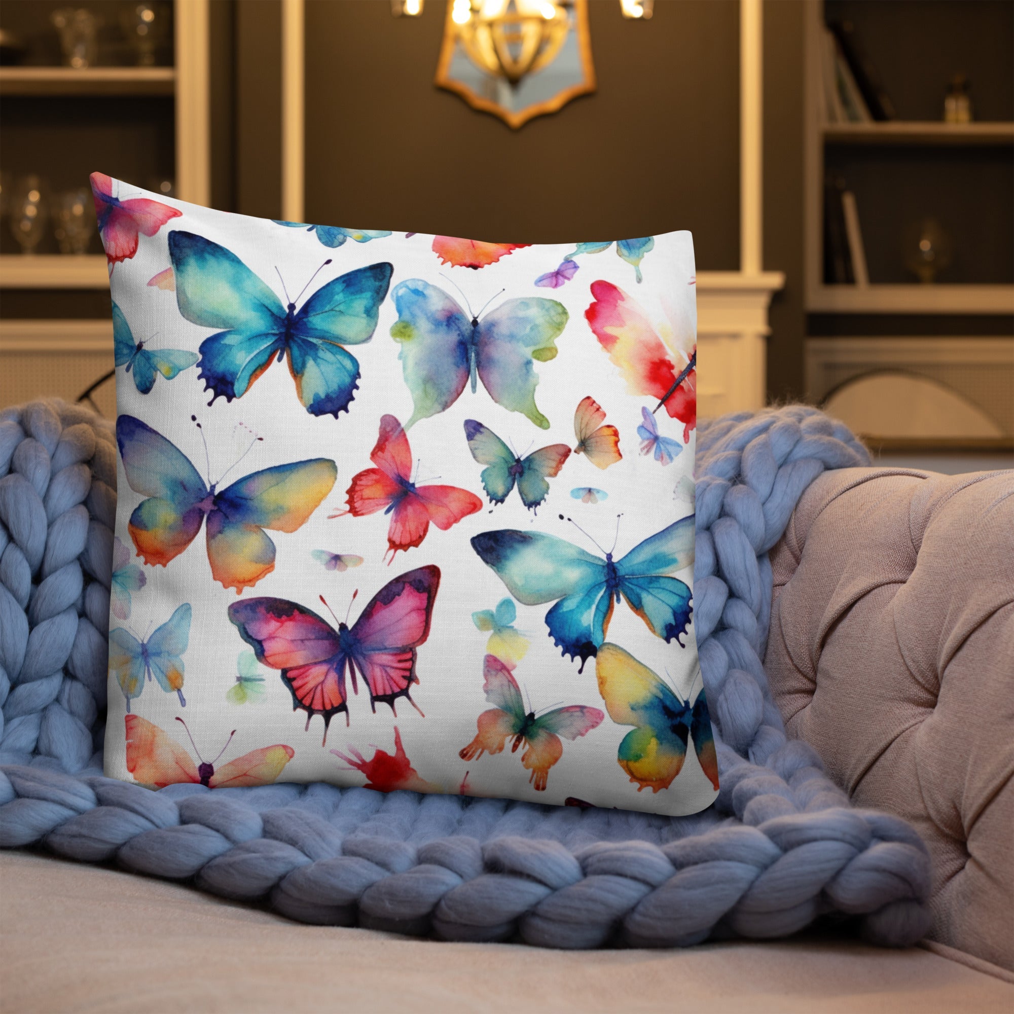 Butterfly Lover's Decorative Yet Comfortable Premium Pillow