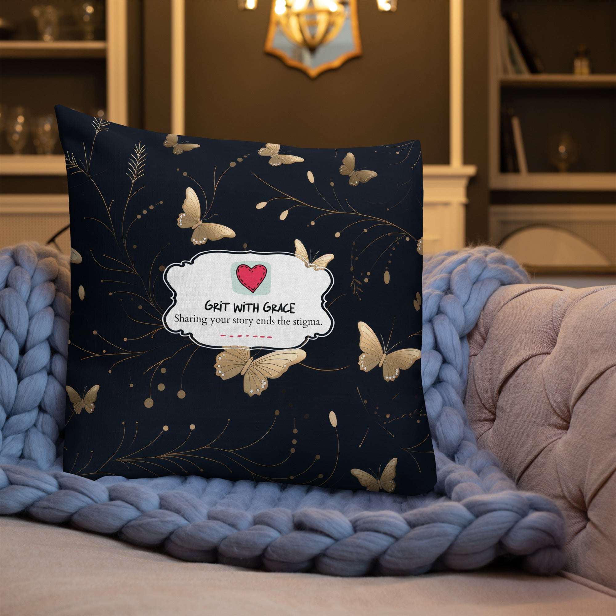 Butterfly Lover's Decorative Yet Comfortable Premium Pillow