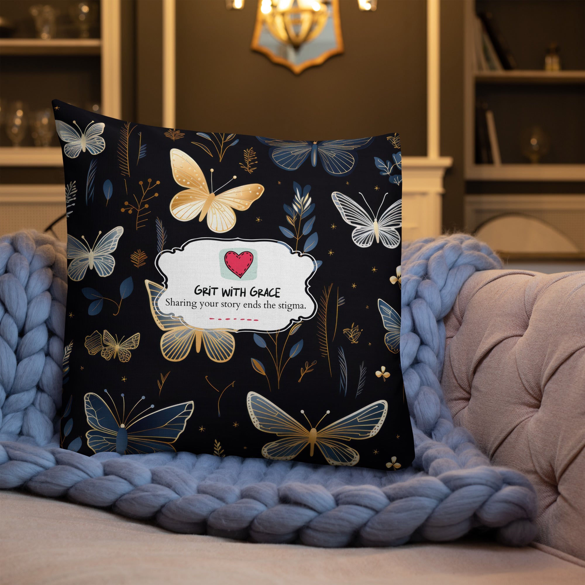 Butterfly Lover's Decorative Yet Comfortable Premium Pillow