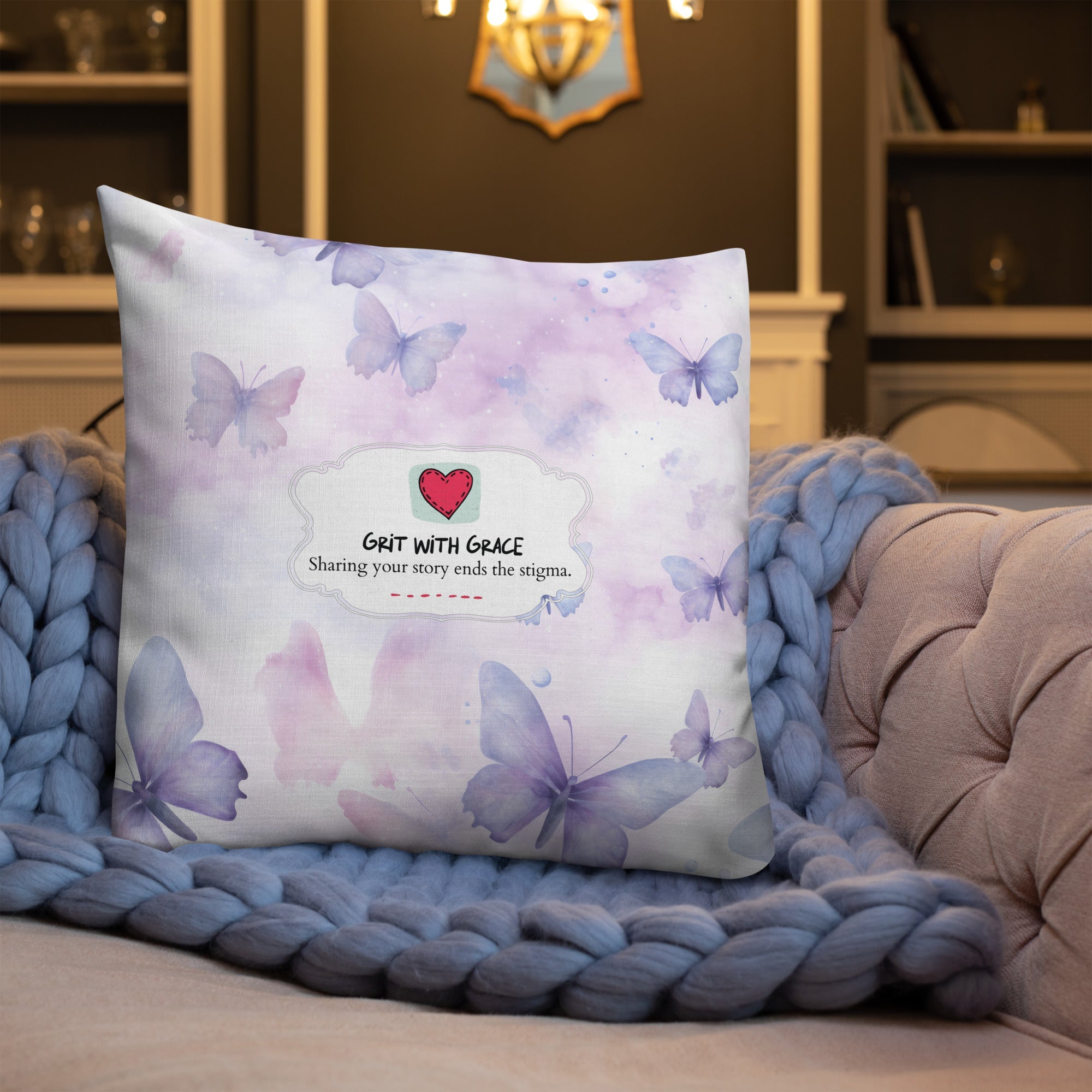 Butterfly Lover's Decorative Yet Comfortable Premium Pillow