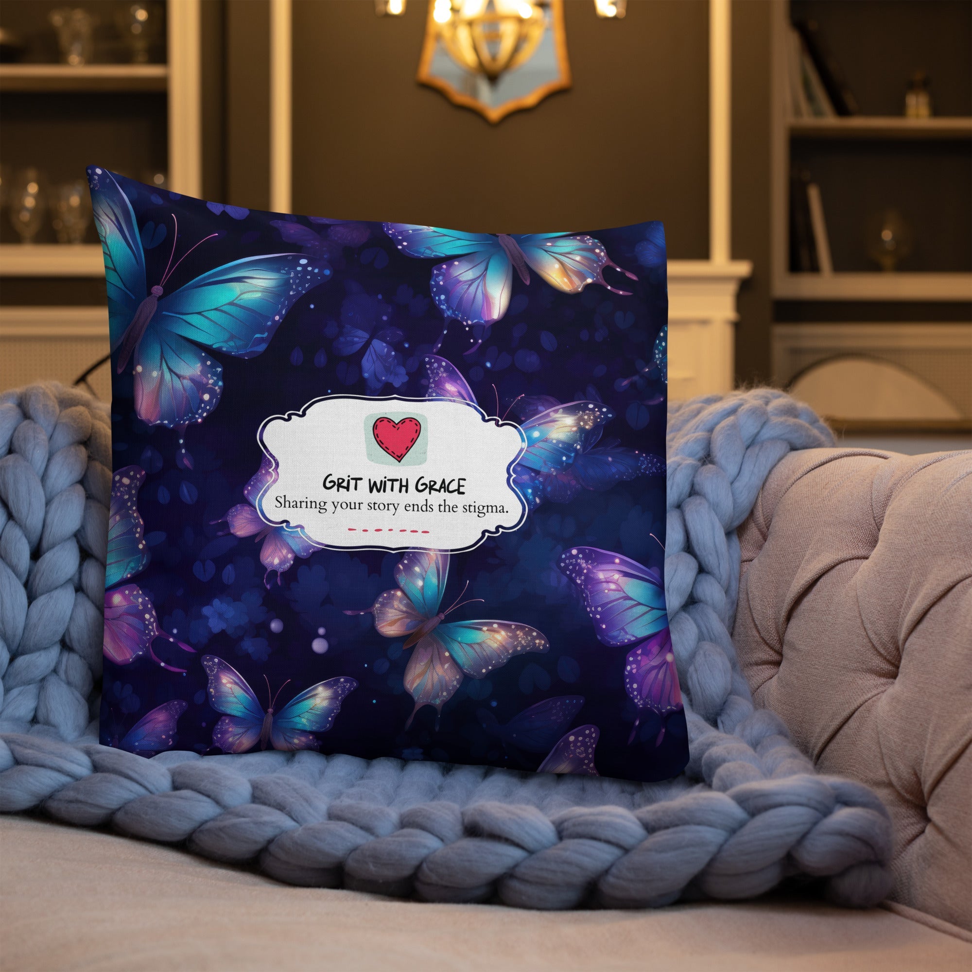 Butterfly Lover's Decorative Yet Comfortable Premium Pillow
