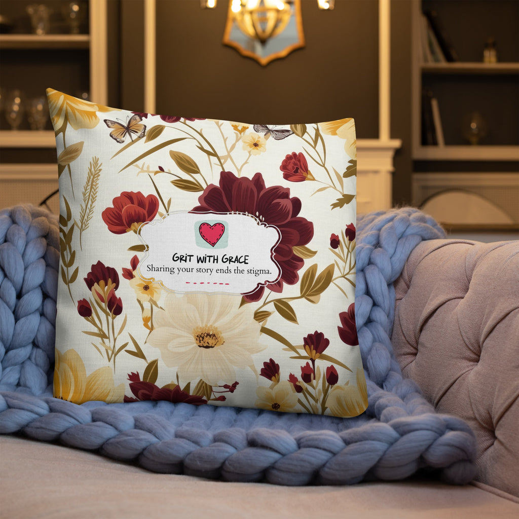 Floral Lover's Botanical Throw Pillow