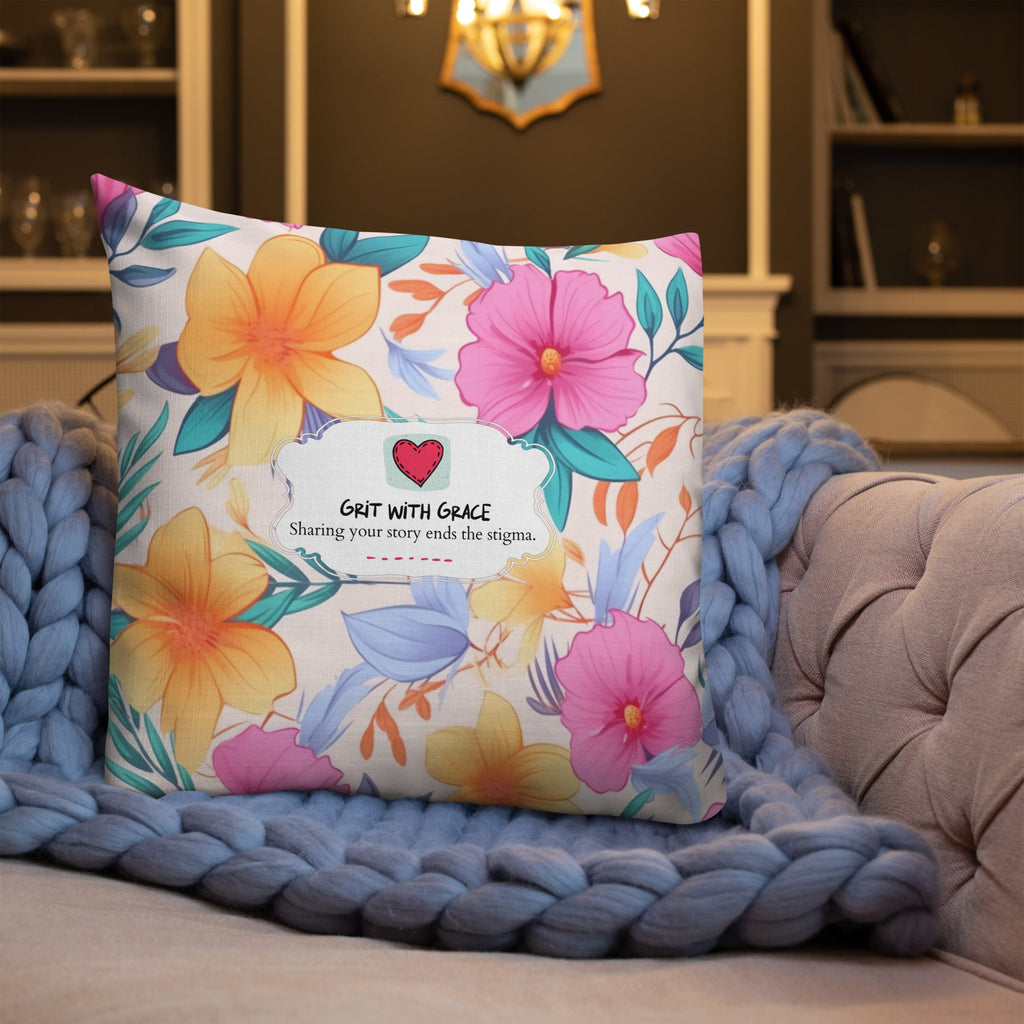 Floral Lover's Botanical Throw Pillow