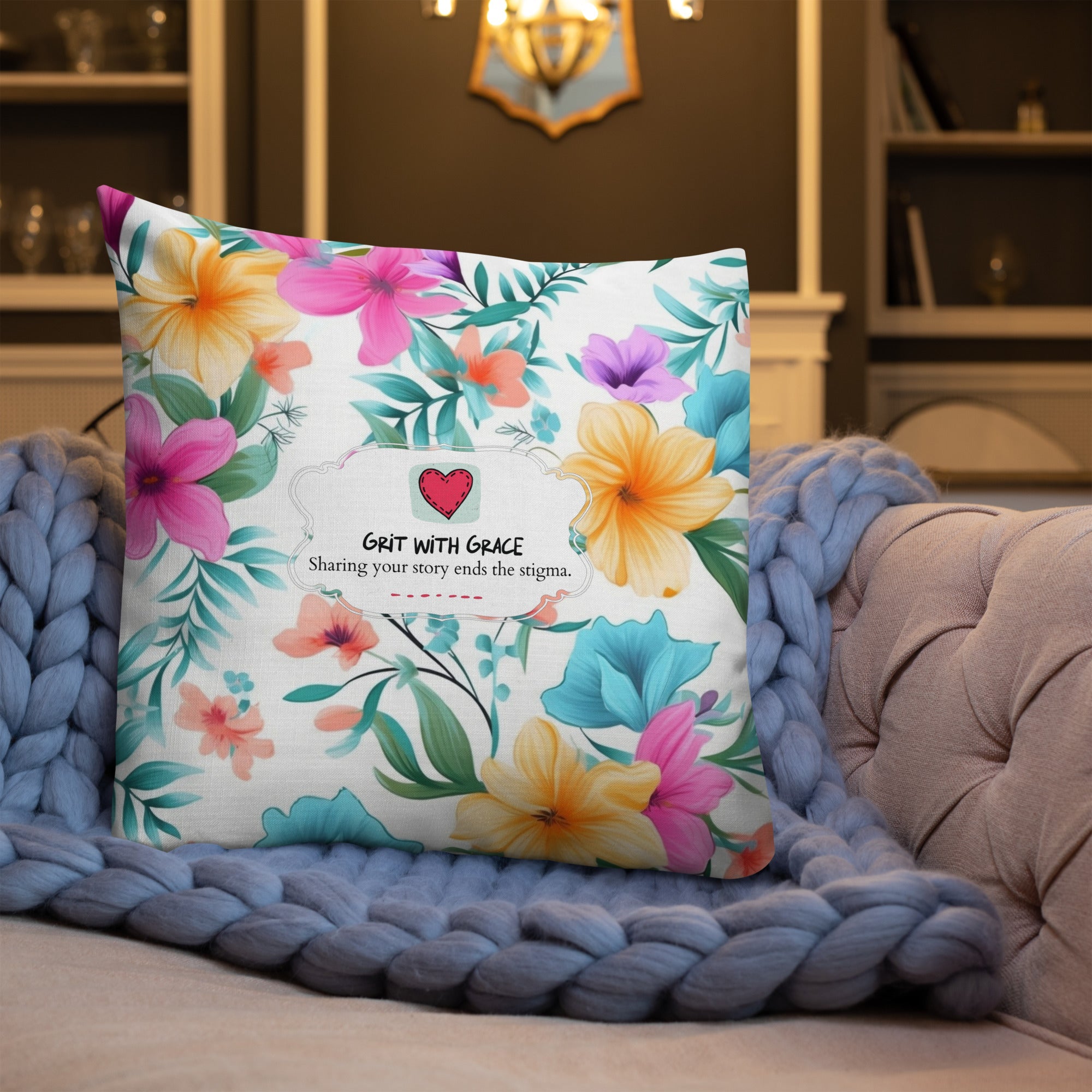 Floral Lover's Botanical Throw Pillow