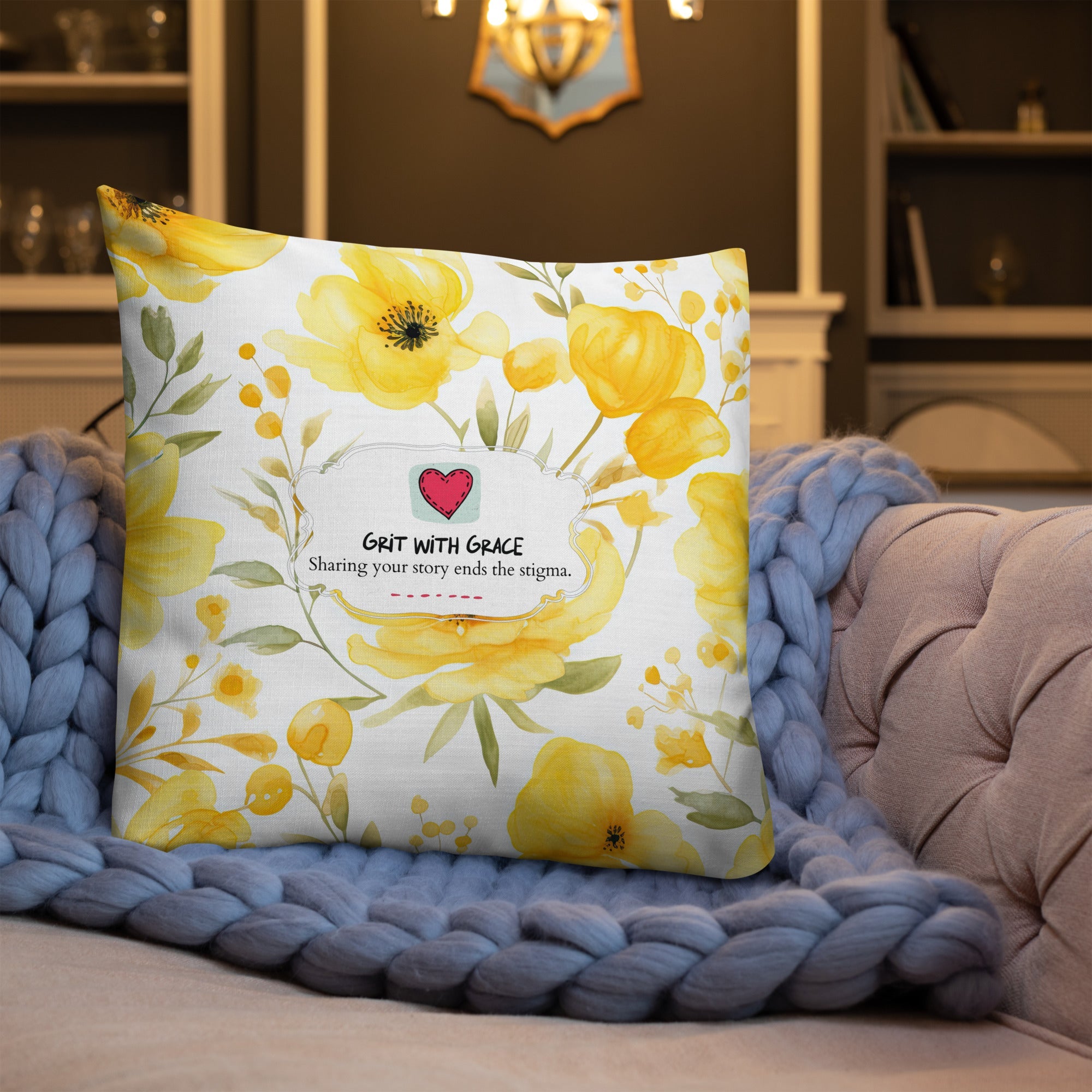 Floral Lover's Botanical Throw Pillow